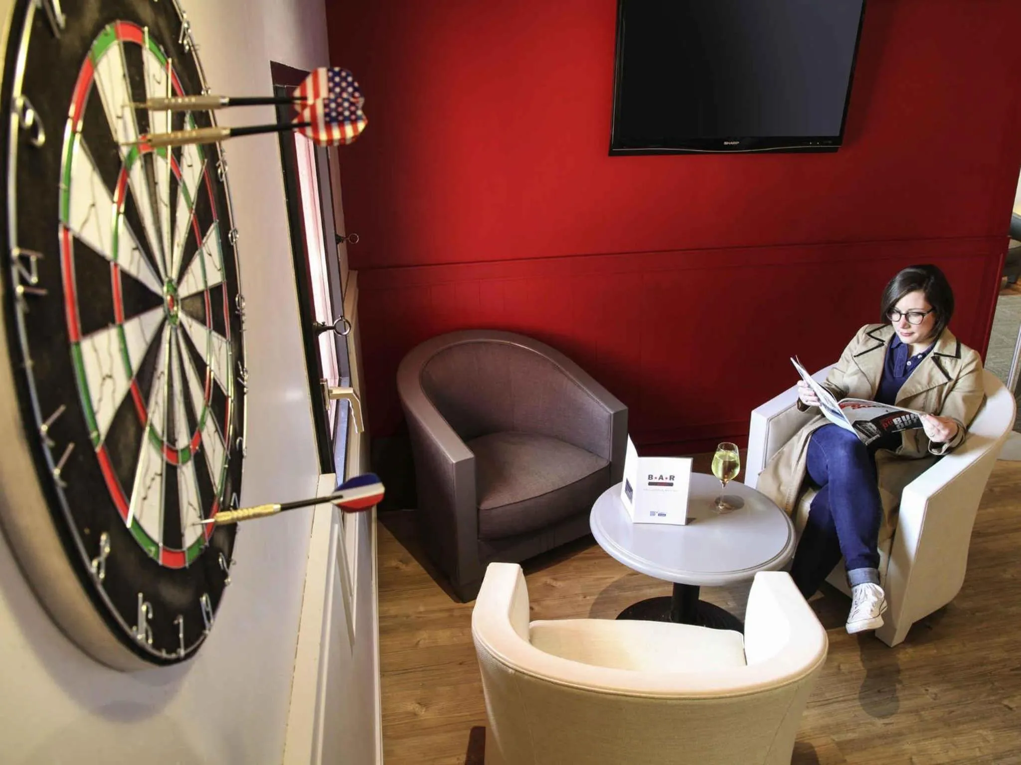 Lounge or bar in Ibis Nantes la Beaujoire Parc Expo