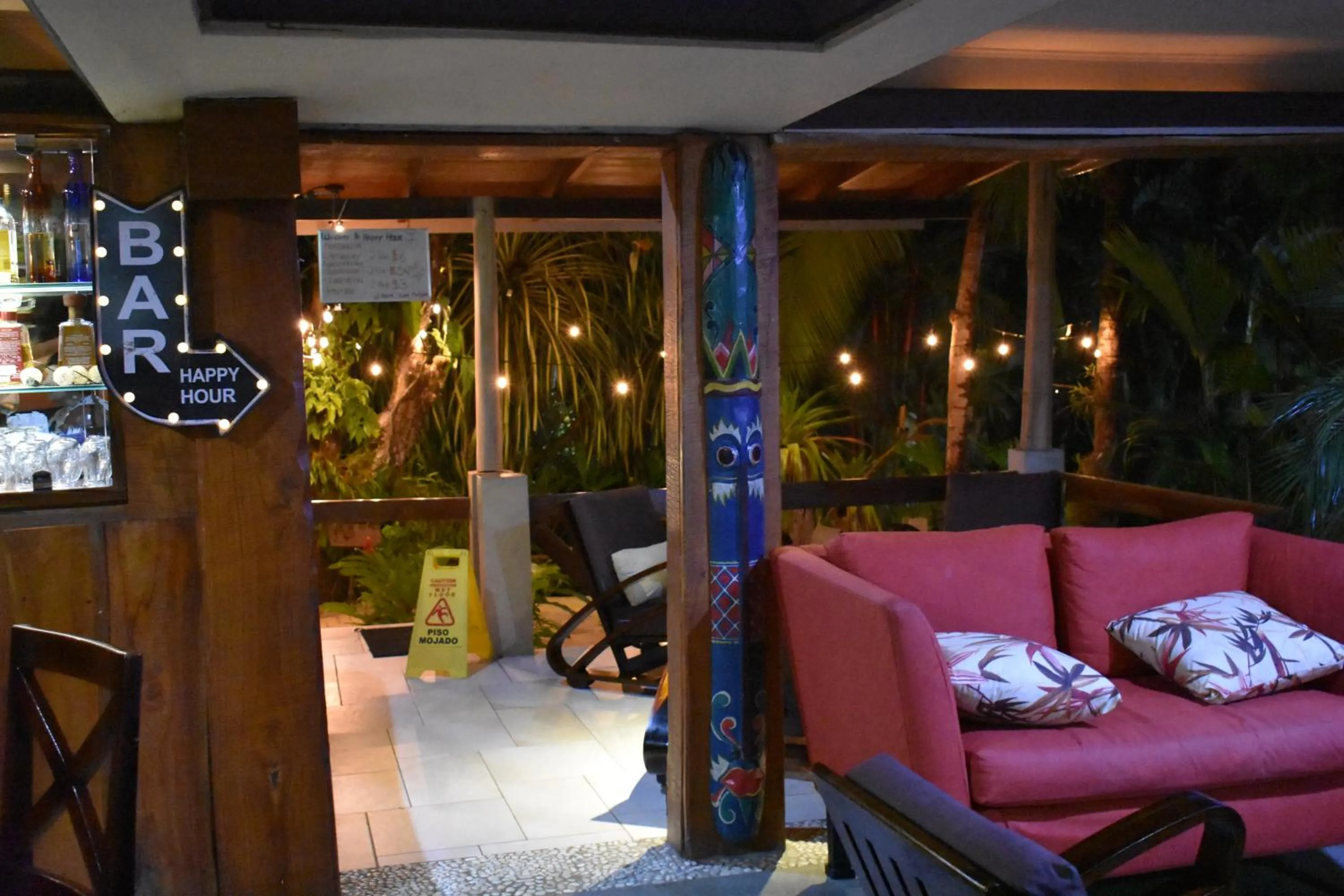 Living room in The Falls at Manuel Antonio