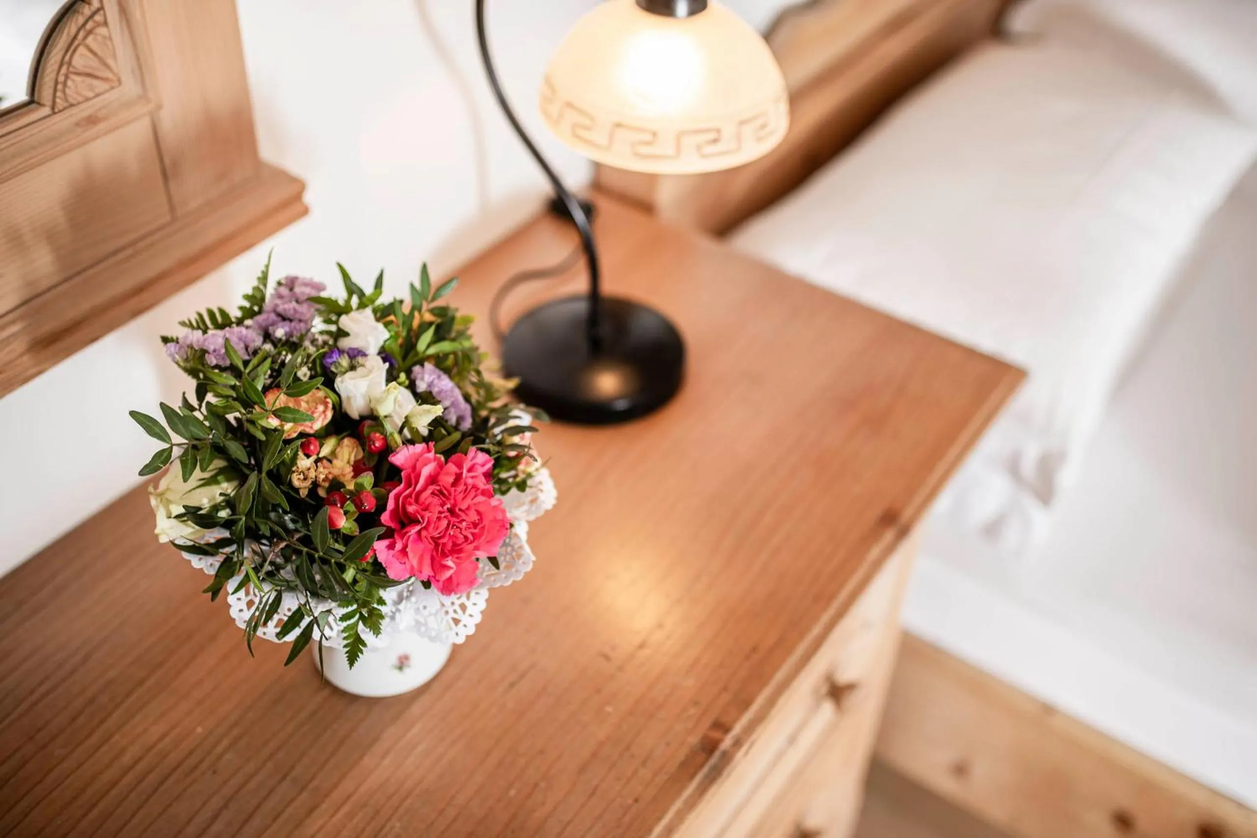 Decorative detail, Bed in Hotel Cavallino D'Oro Bed&Breakfast