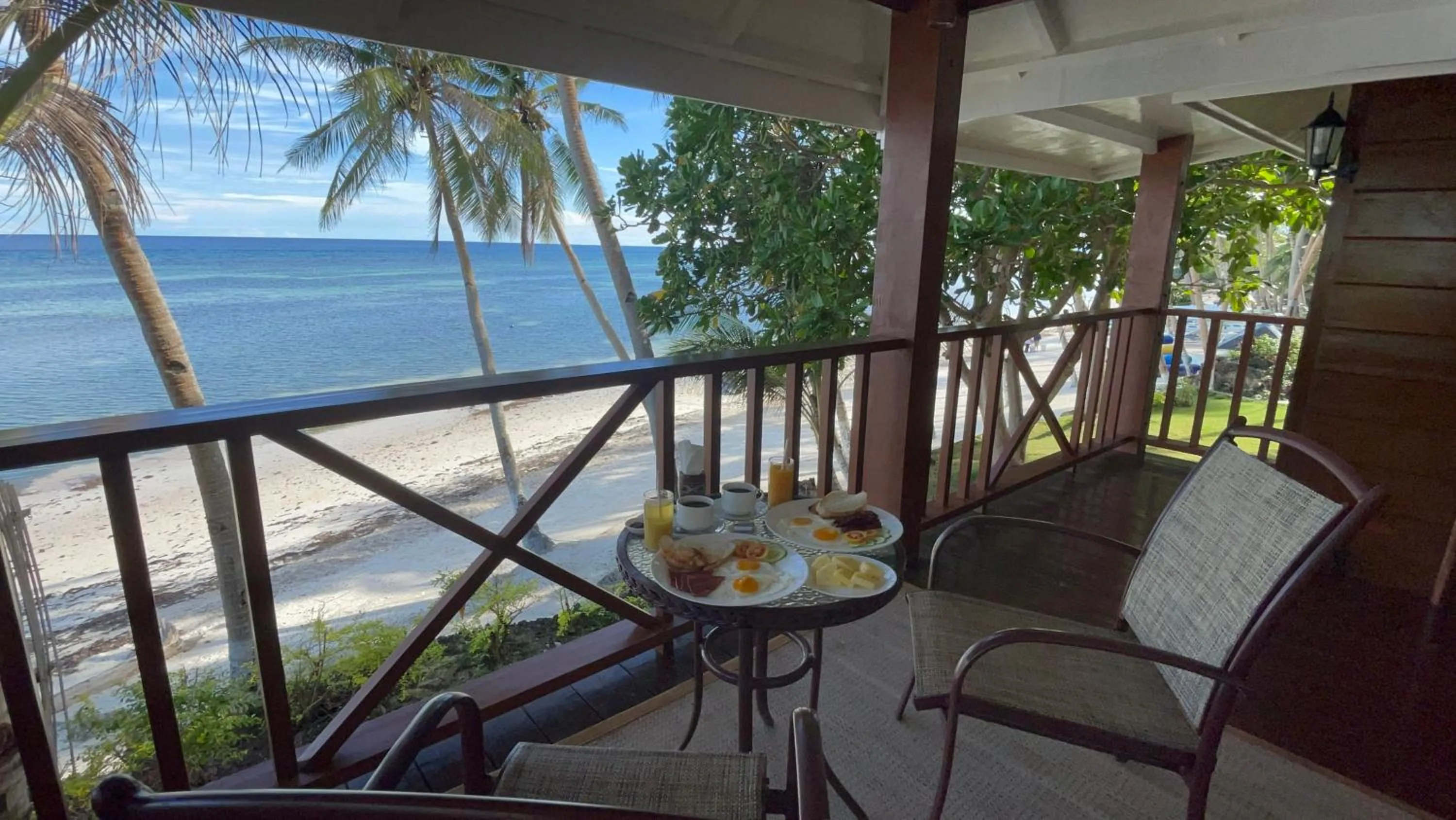 Seating area in Anda White Beach Resort