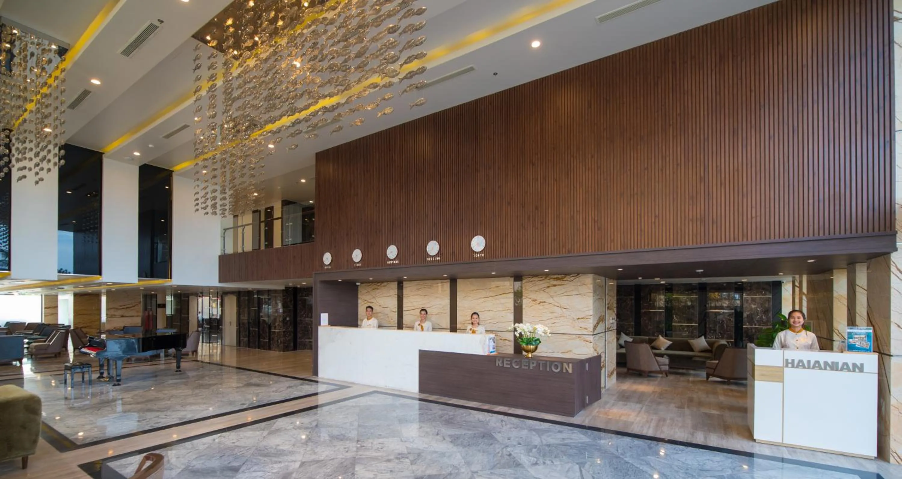Lobby or reception in HAIAN Beach Hotel & Spa