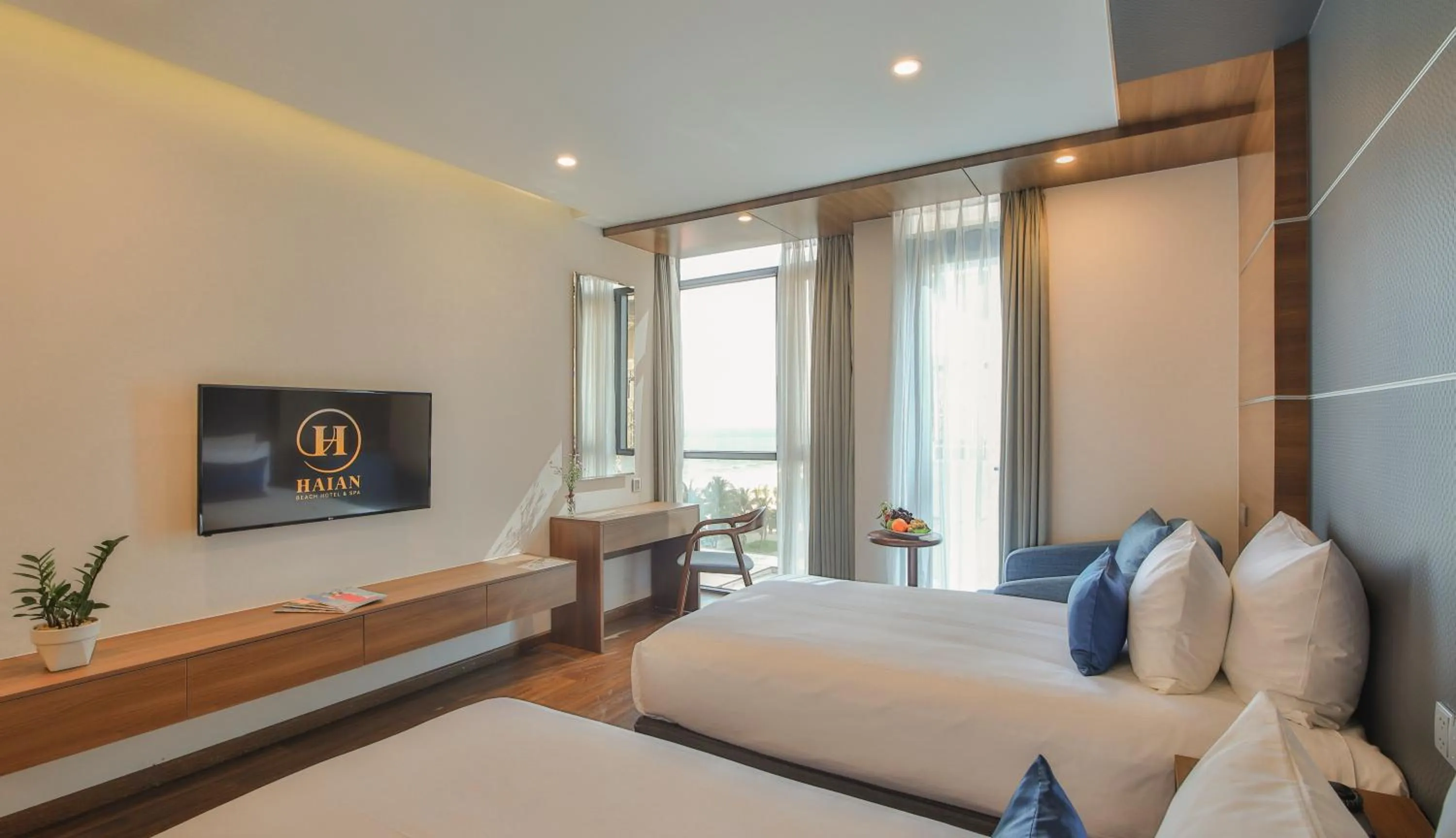Bedroom, Bed in HAIAN Beach Hotel & Spa