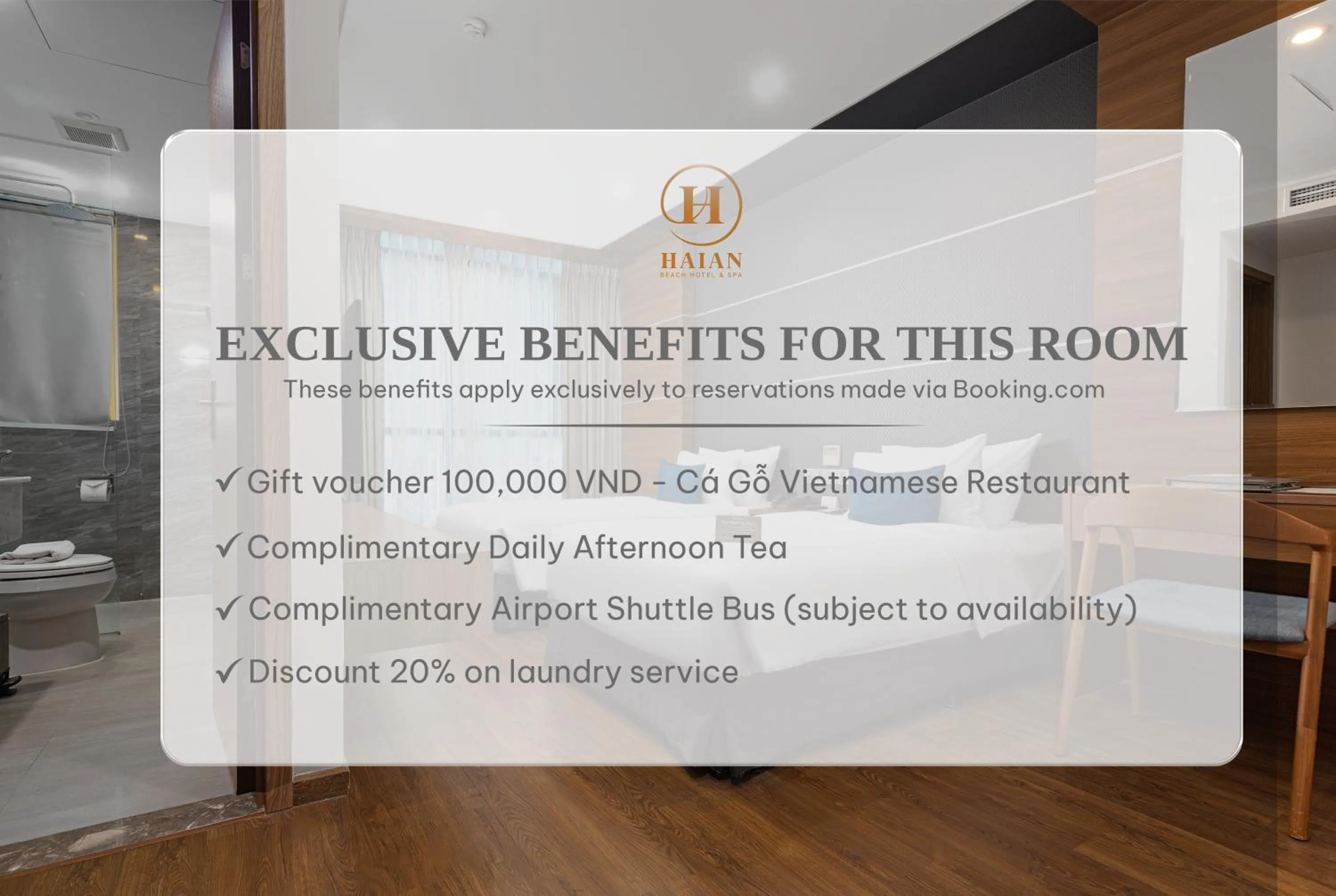 room service in HAIAN Beach Hotel & Spa