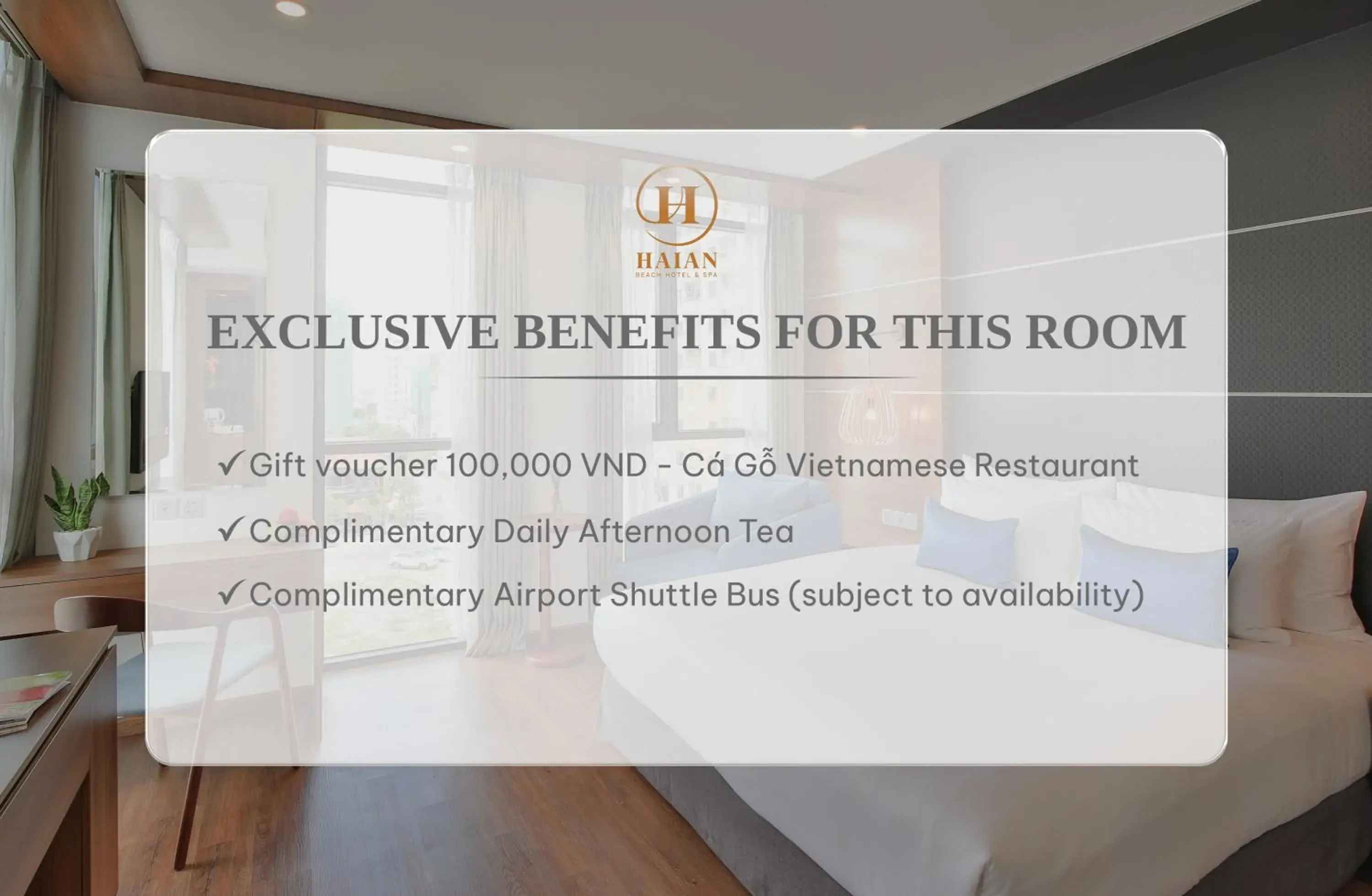 Superior Double Room with City View - single occupancy - Afternoon Tea Included in HAIAN Beach Hotel & Spa Superior Double Room with City View - single occupancy - Afternoon Tea Included in HAIAN Beach Hotel & Spa