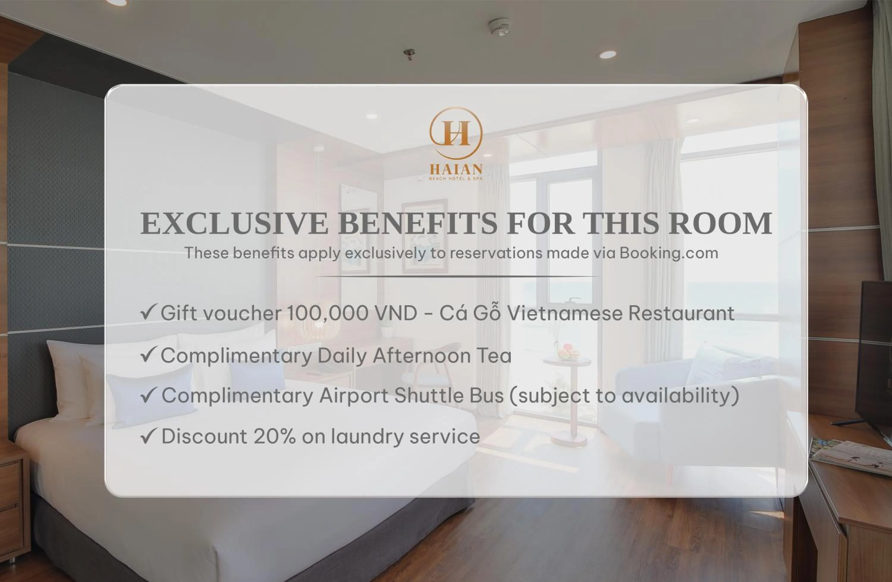 room service in HAIAN Beach Hotel & Spa