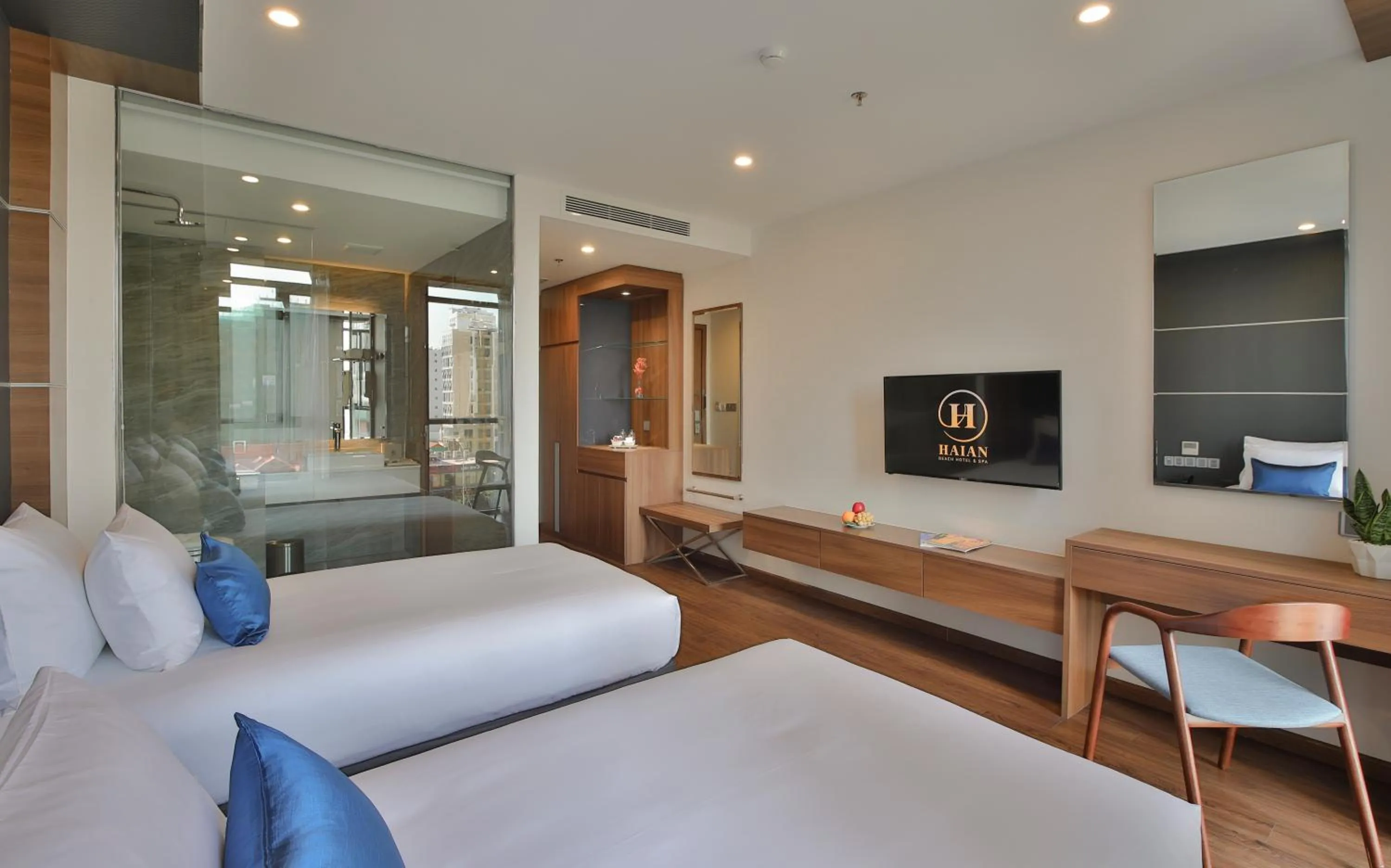 Bedroom in HAIAN Beach Hotel & Spa
