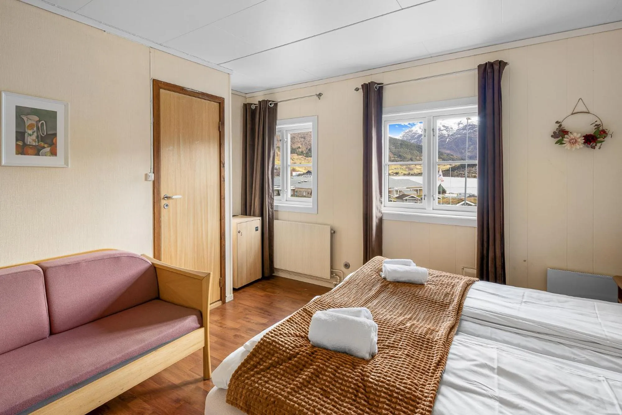 Bed in Hardanger Guesthouse