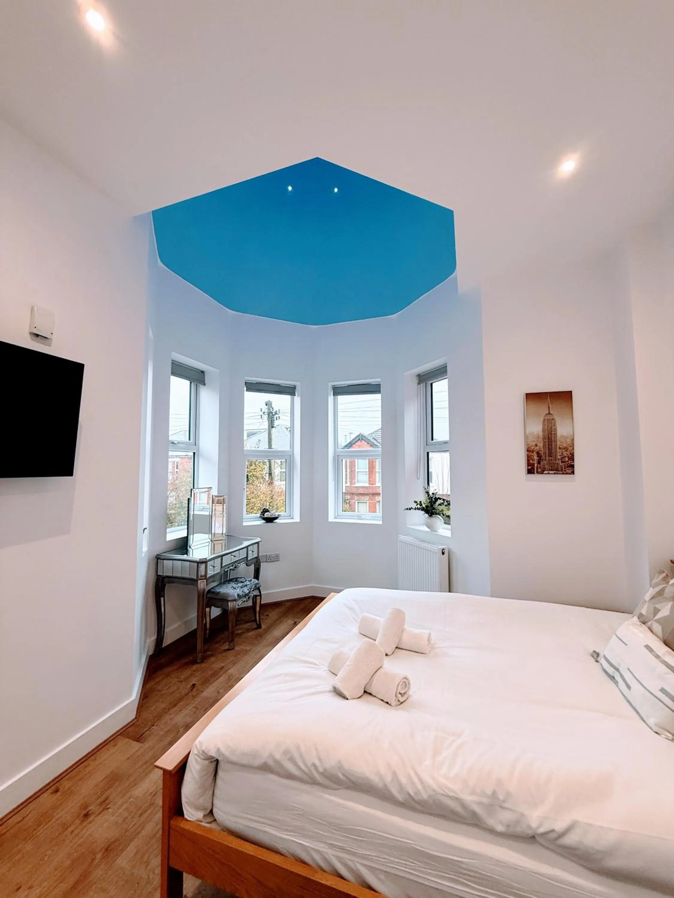 Bed in Holiday Home Hot Tub & Sauna