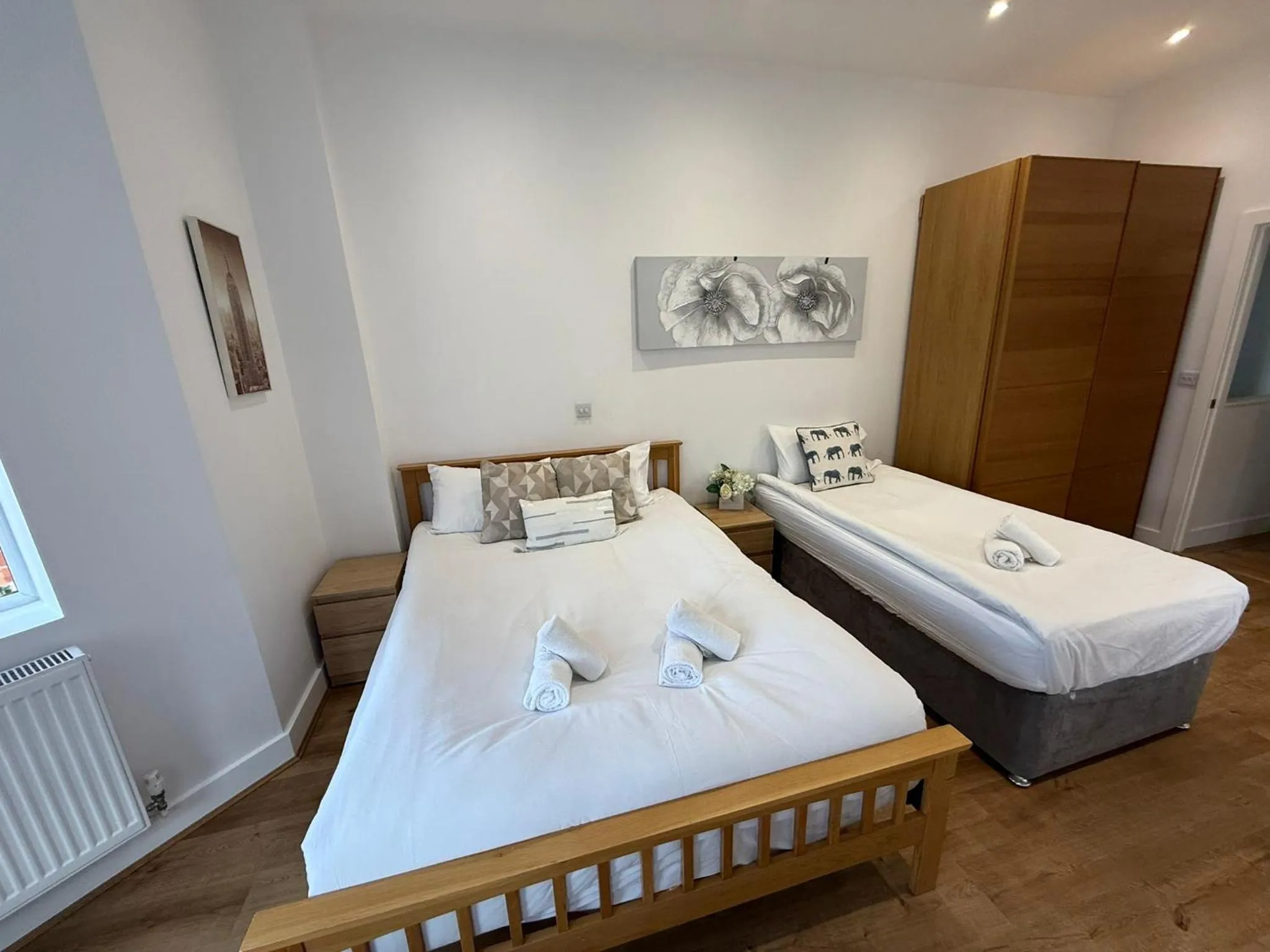 Bed in Holiday Home Hot Tub & Sauna