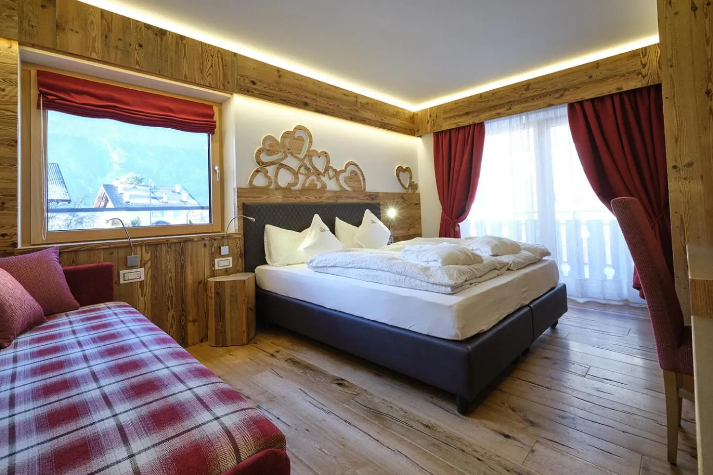 Bed in Cimon Dolomites Hotel