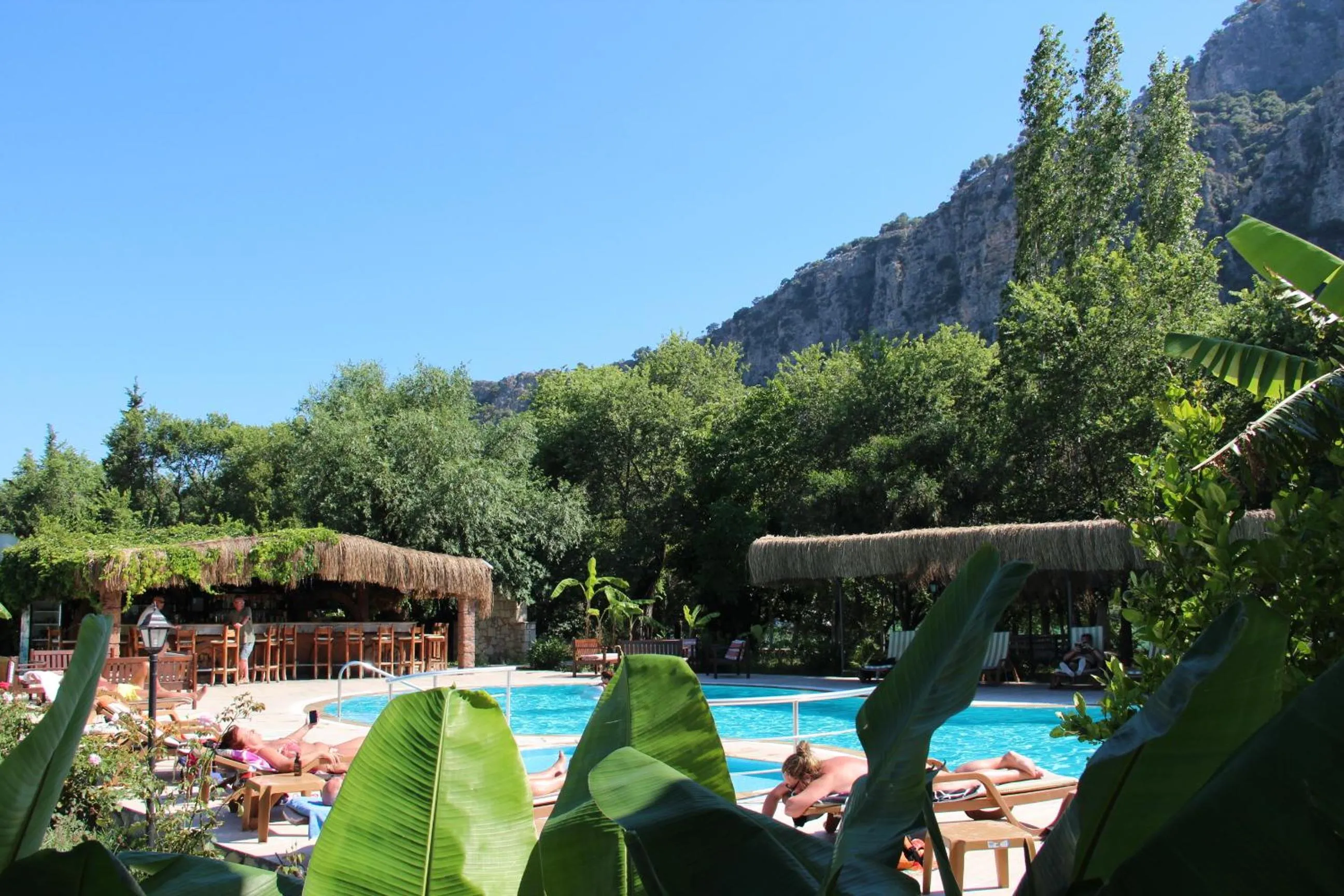 Garden view in Hotel Riverside