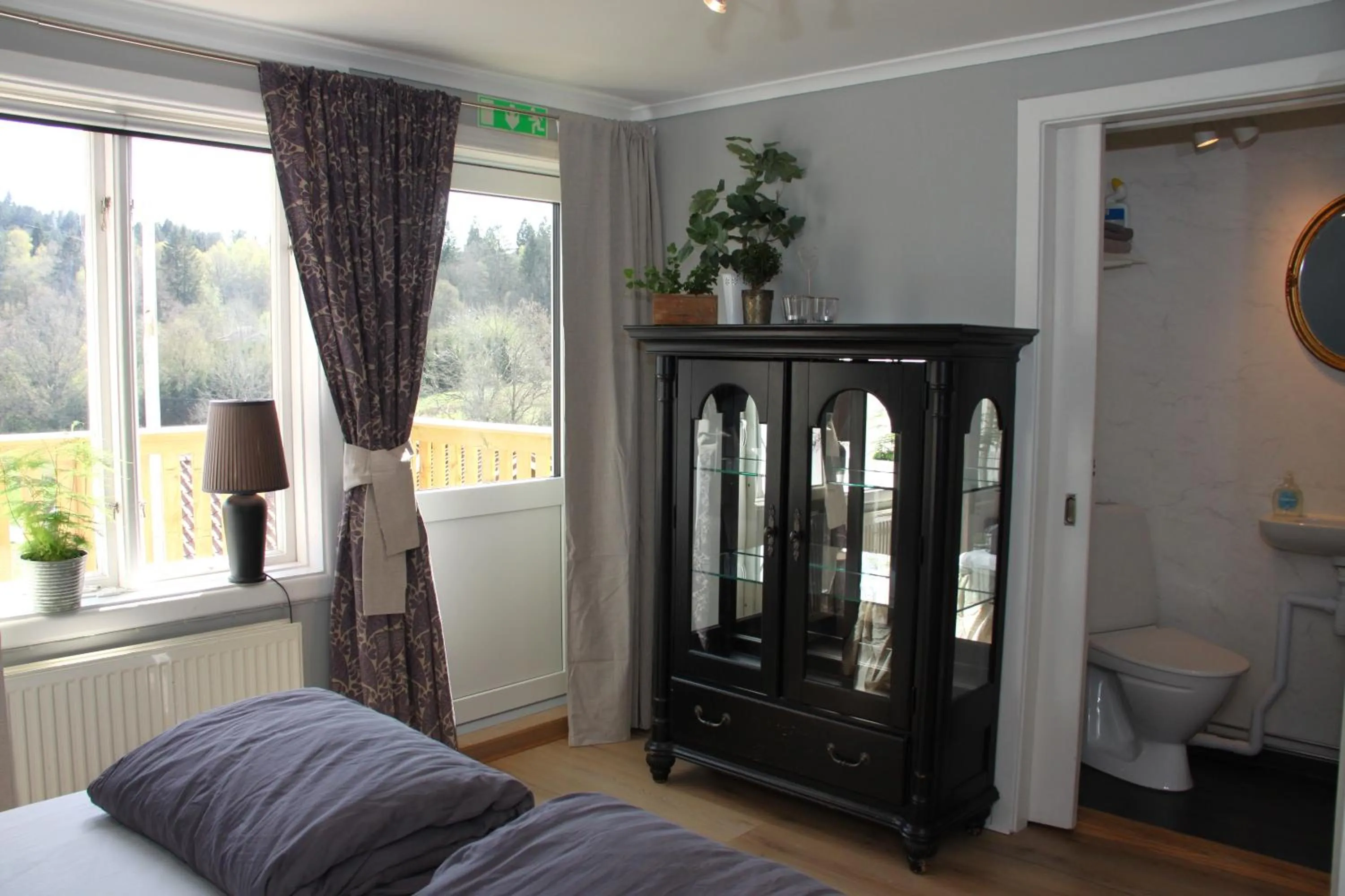 Bed in Älgbergets Bed & Breakfast