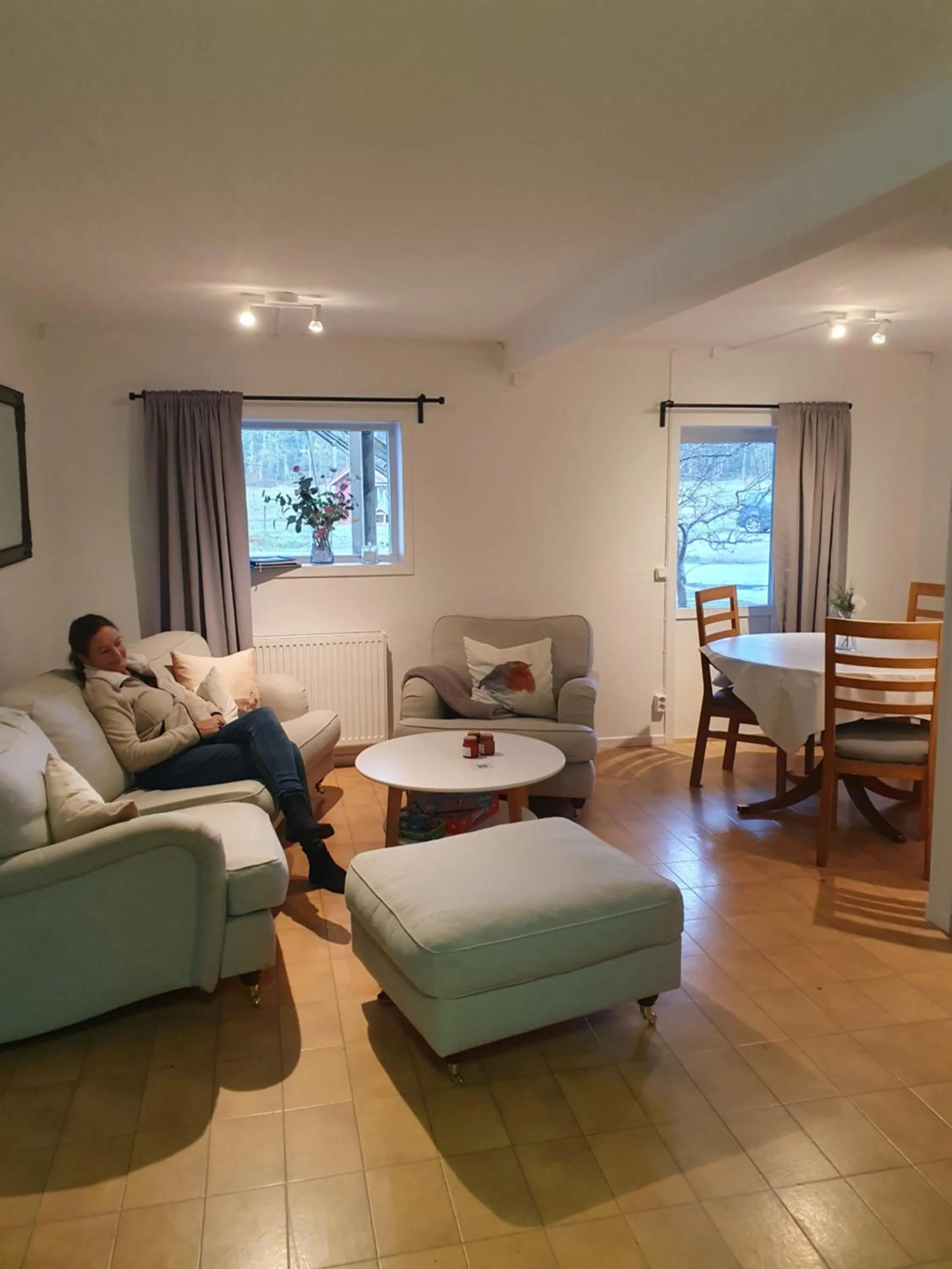 Living room in Älgbergets Bed & Breakfast