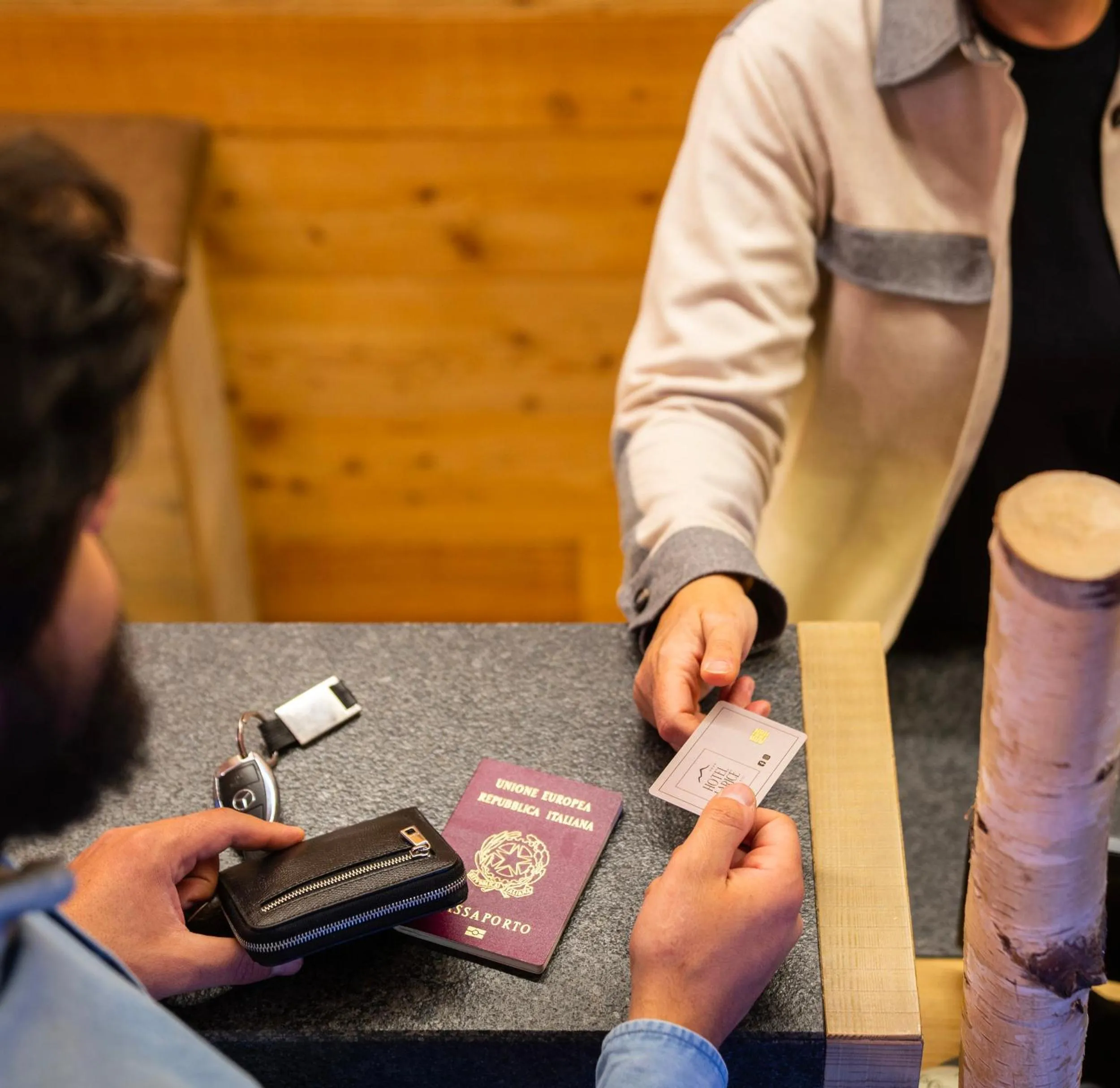 Lobby or reception in Hotel Larice