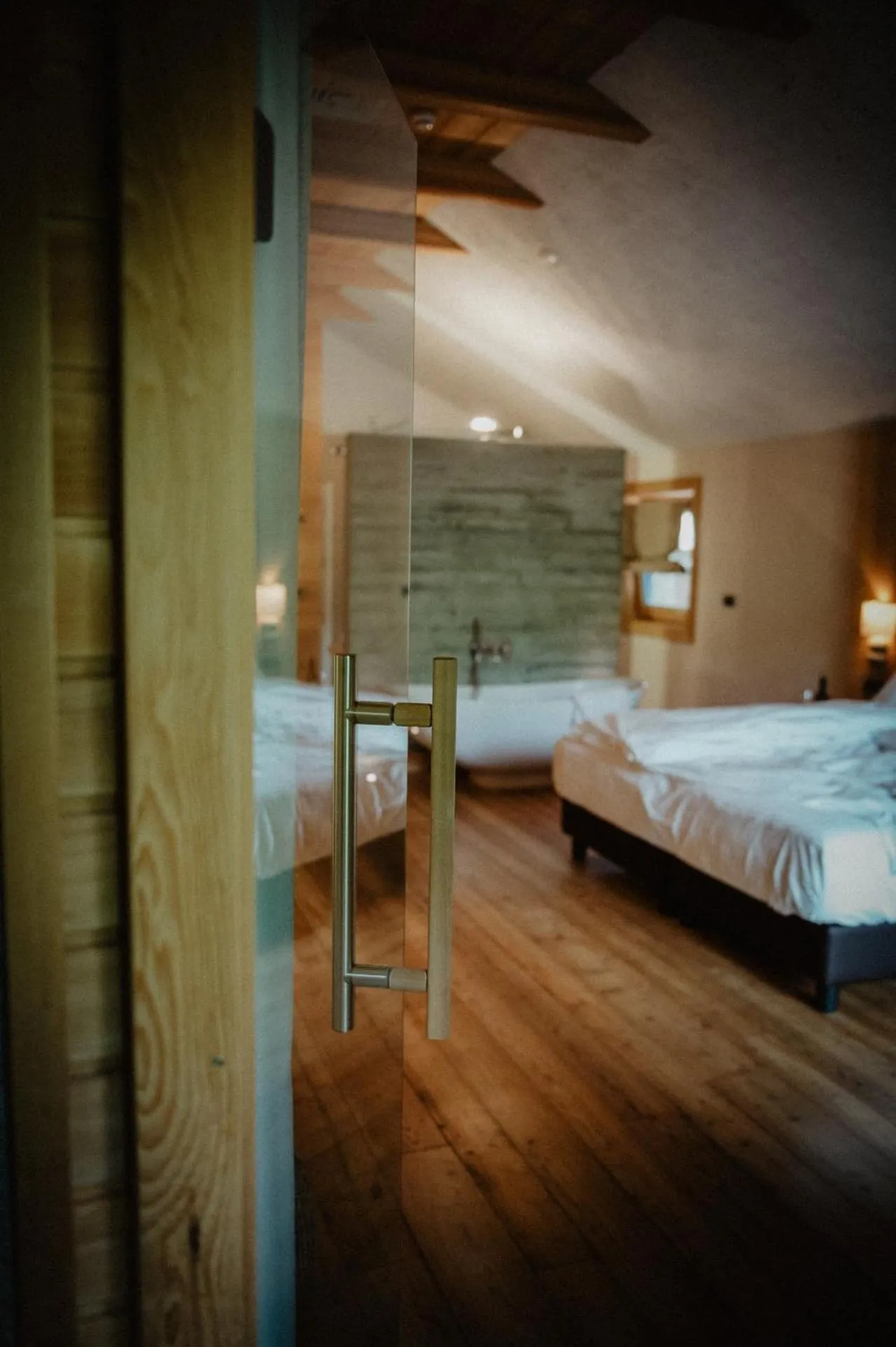 Decorative detail, Bed in Hotel Larice