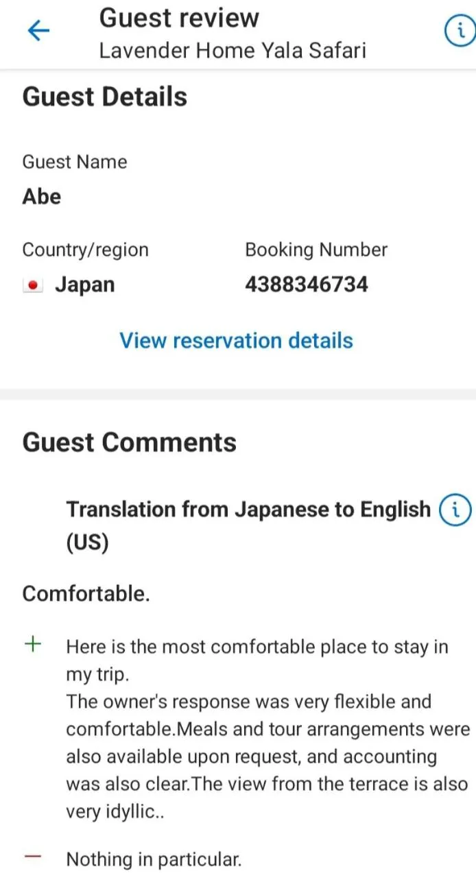 Lavender Home Yala Safari