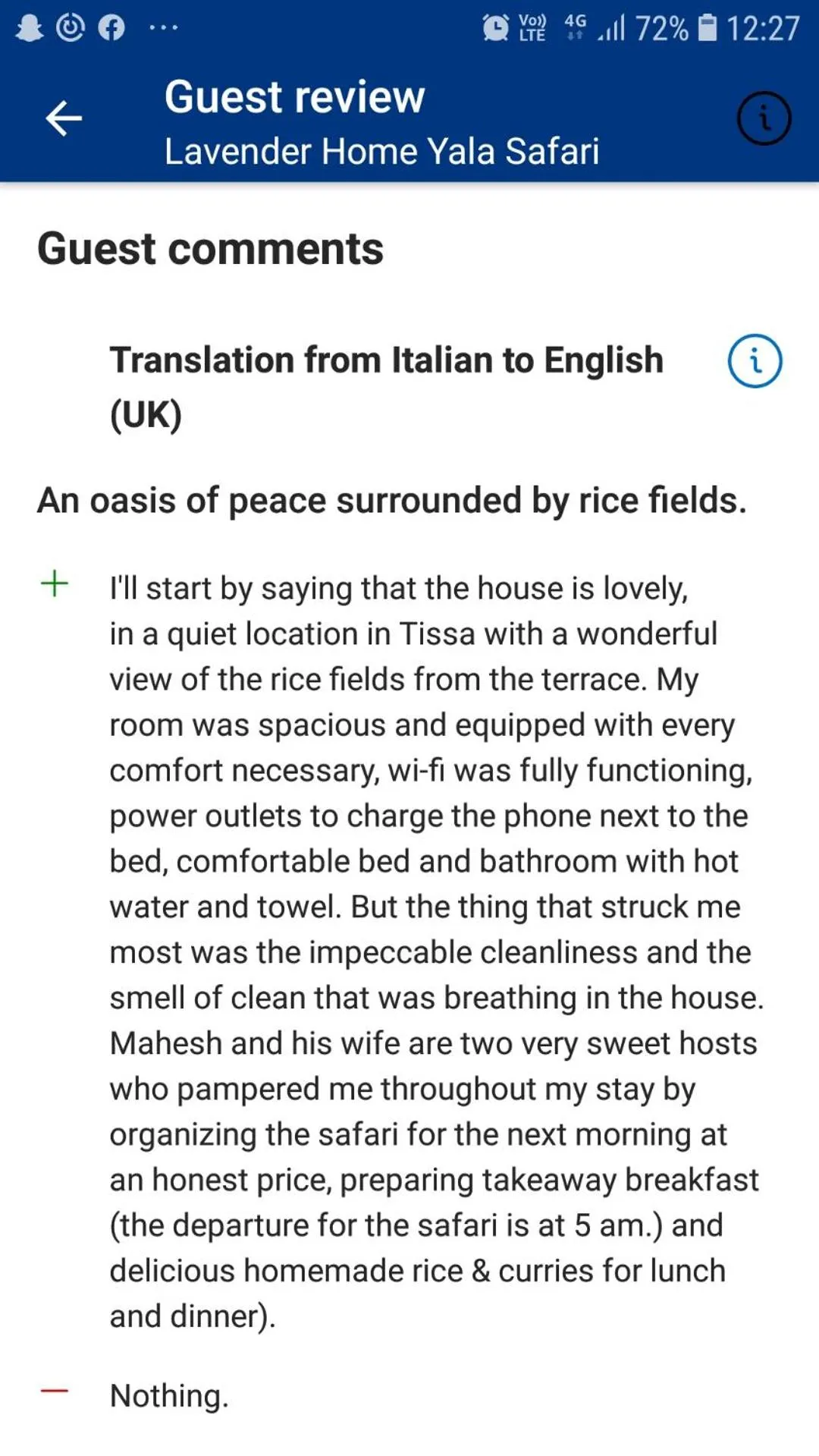 Text overlay in Lavender Home Yala Safari