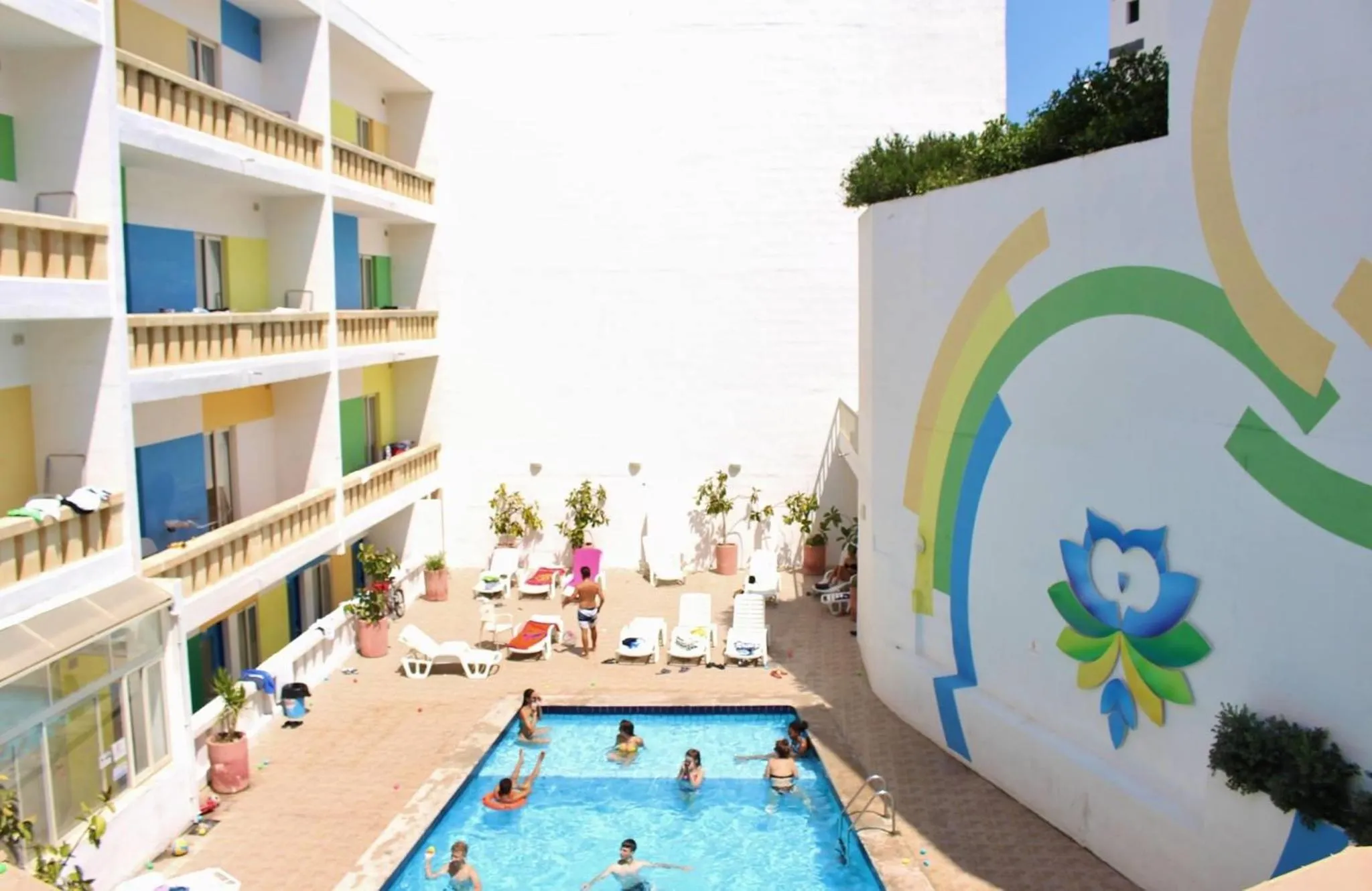 Pool view in NSTS Campus Residence and Hostel