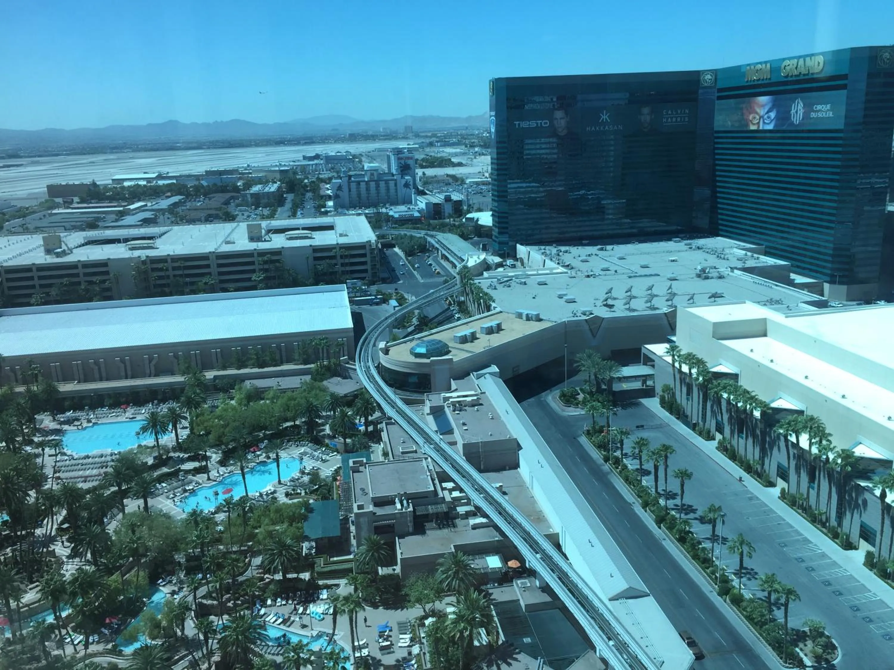 City view in True 1BR Balcony Suite with Strip View at MGM Signature