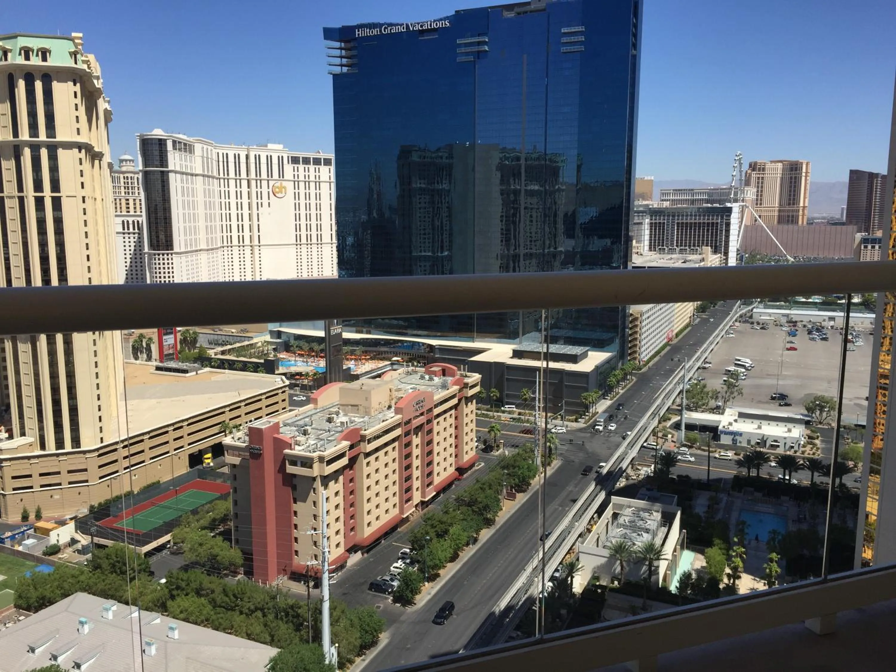 City view in True 1BR Balcony Suite with Strip View at MGM Signature