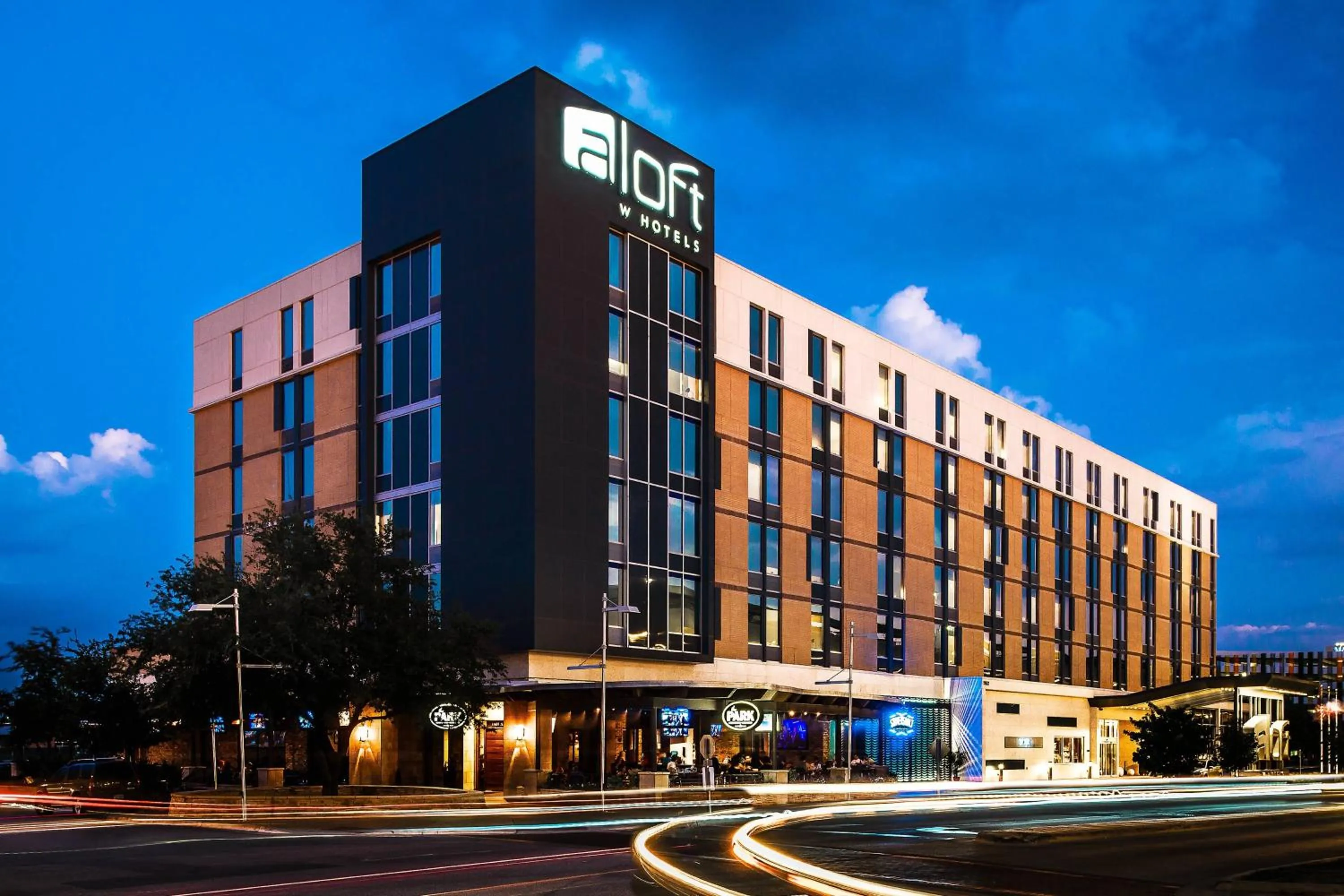 Property building in Aloft Austin at The Domain
