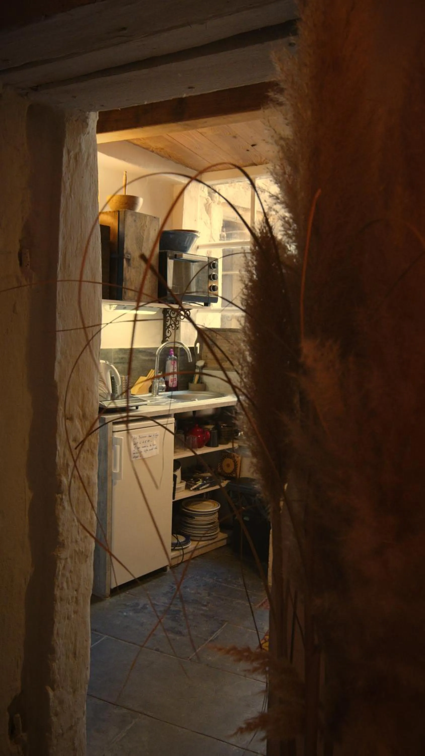 Kitchen or kitchenette in Les chambres d'Elise