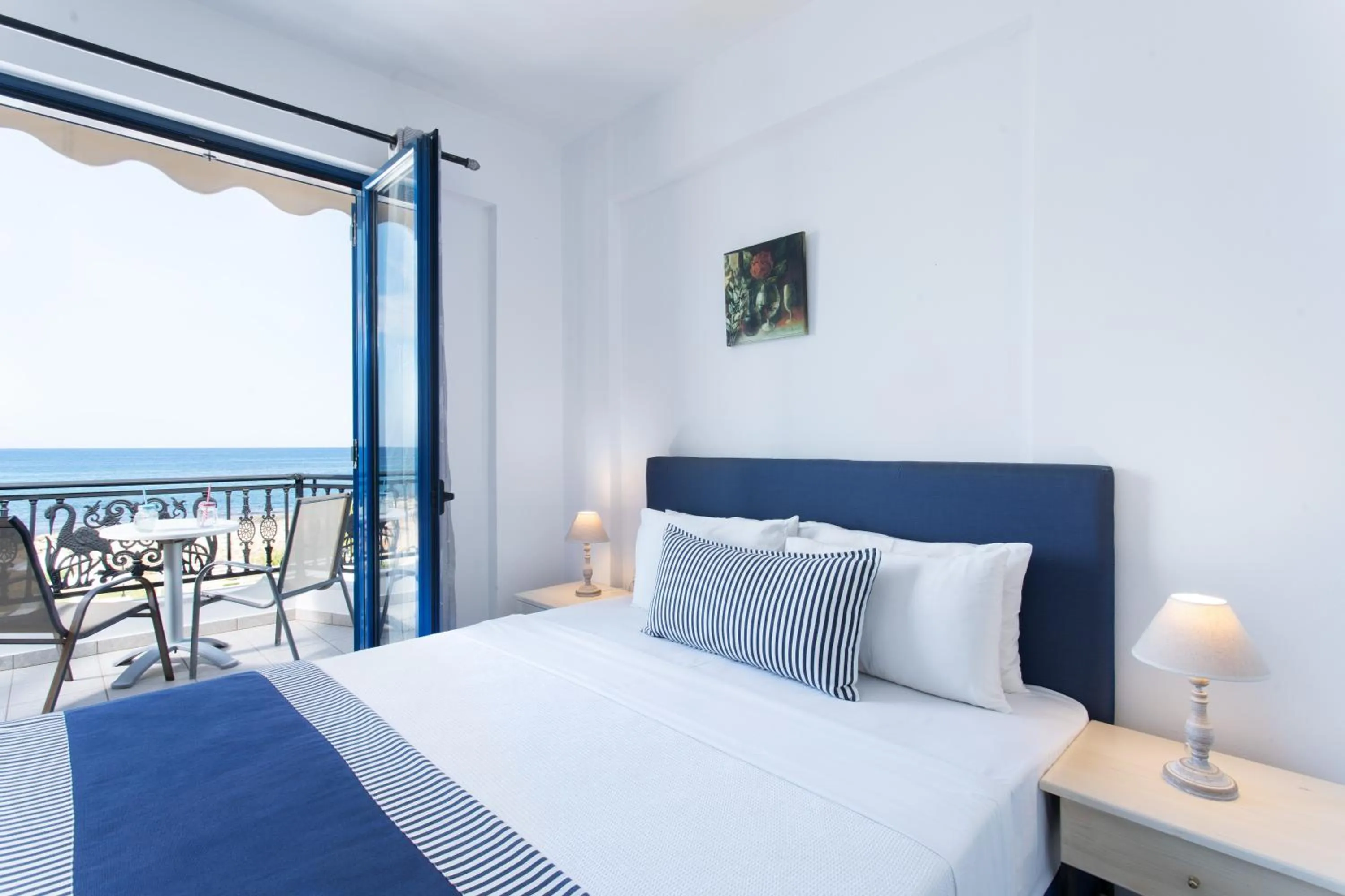 Balcony/Terrace, Bed in Venti Seaside Adult Hotel