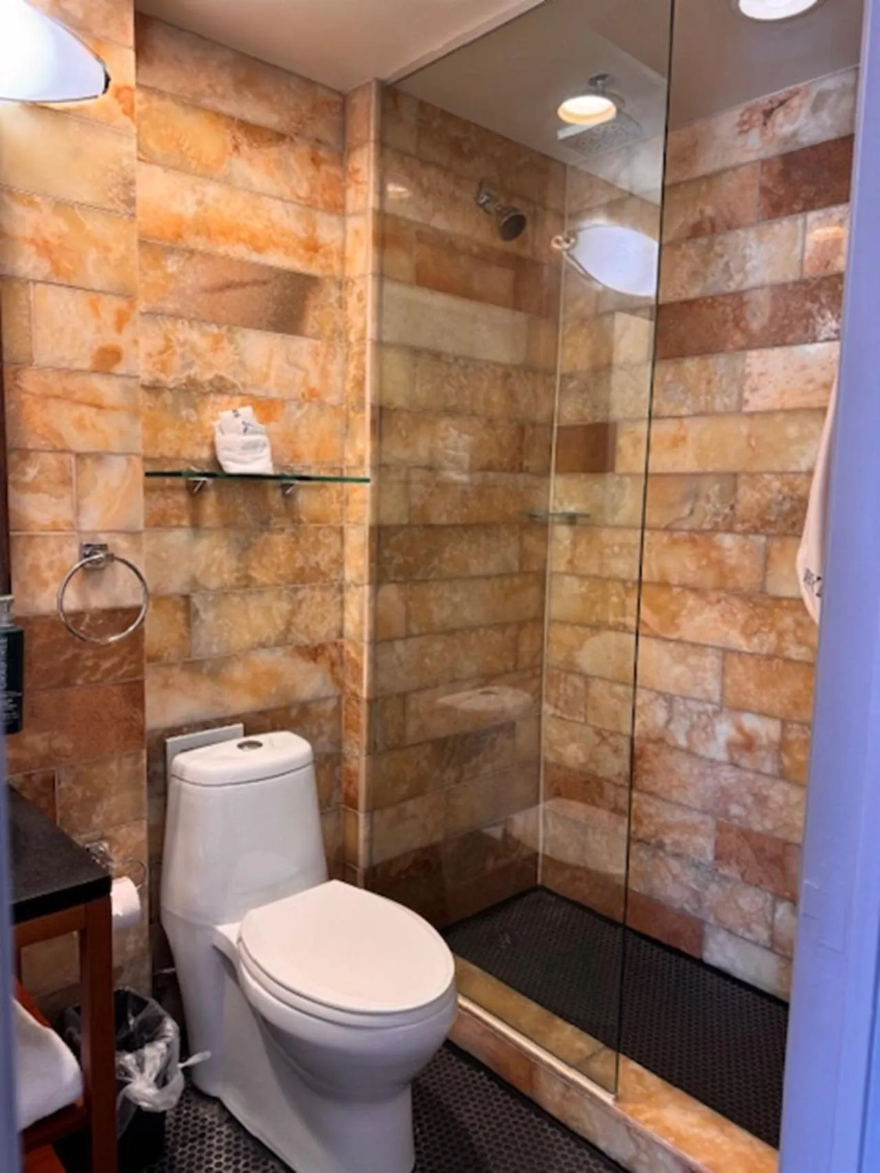 Shower in The Tudor Arms Hotel Cleveland - a DoubleTree by Hilton