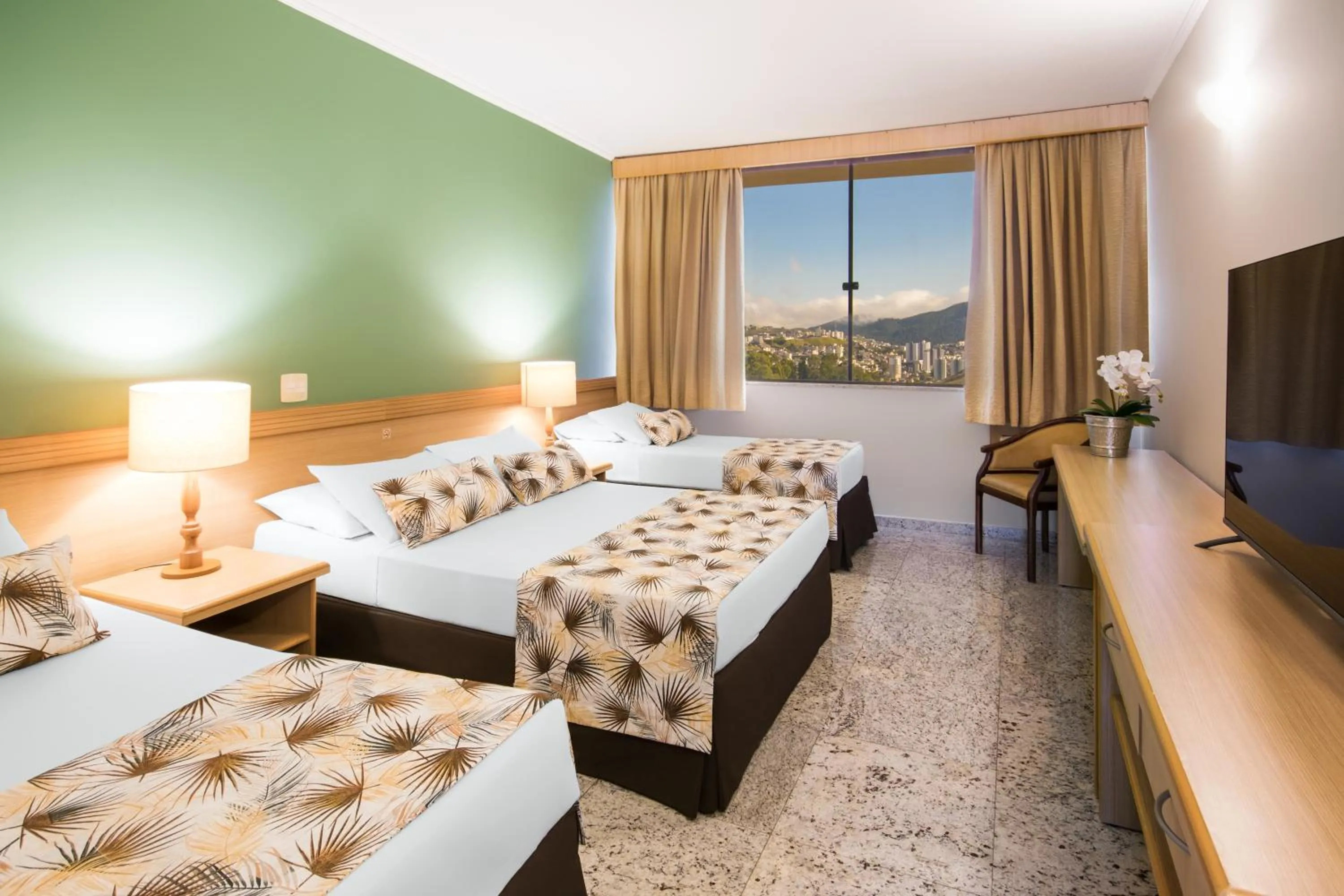 Bedroom, Bed in Hotel Golden Park All Inclusive Poços de Caldas By Nacional Inn