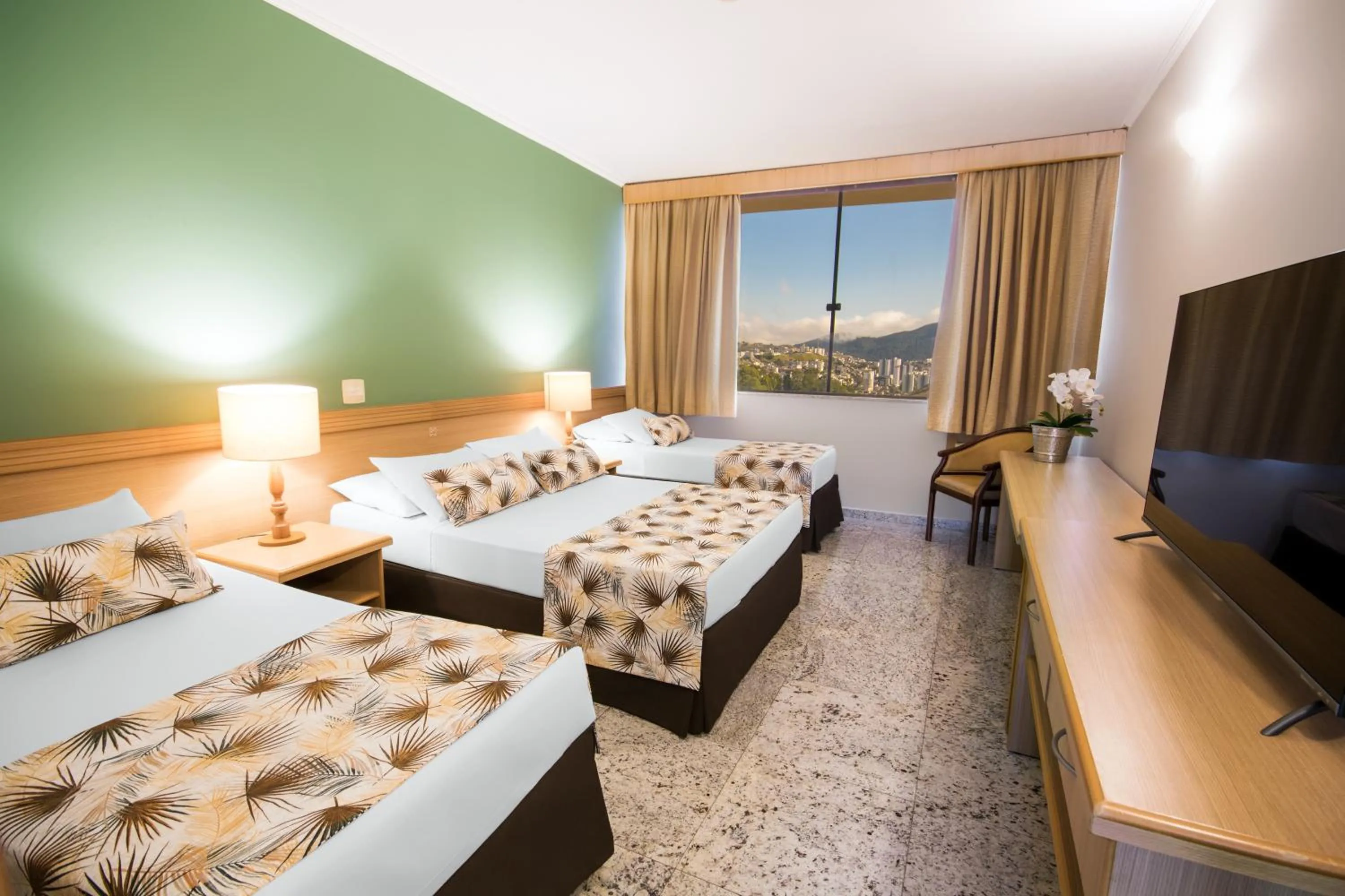 Bedroom in Hotel Golden Park All Inclusive Poços de Caldas By Nacional Inn