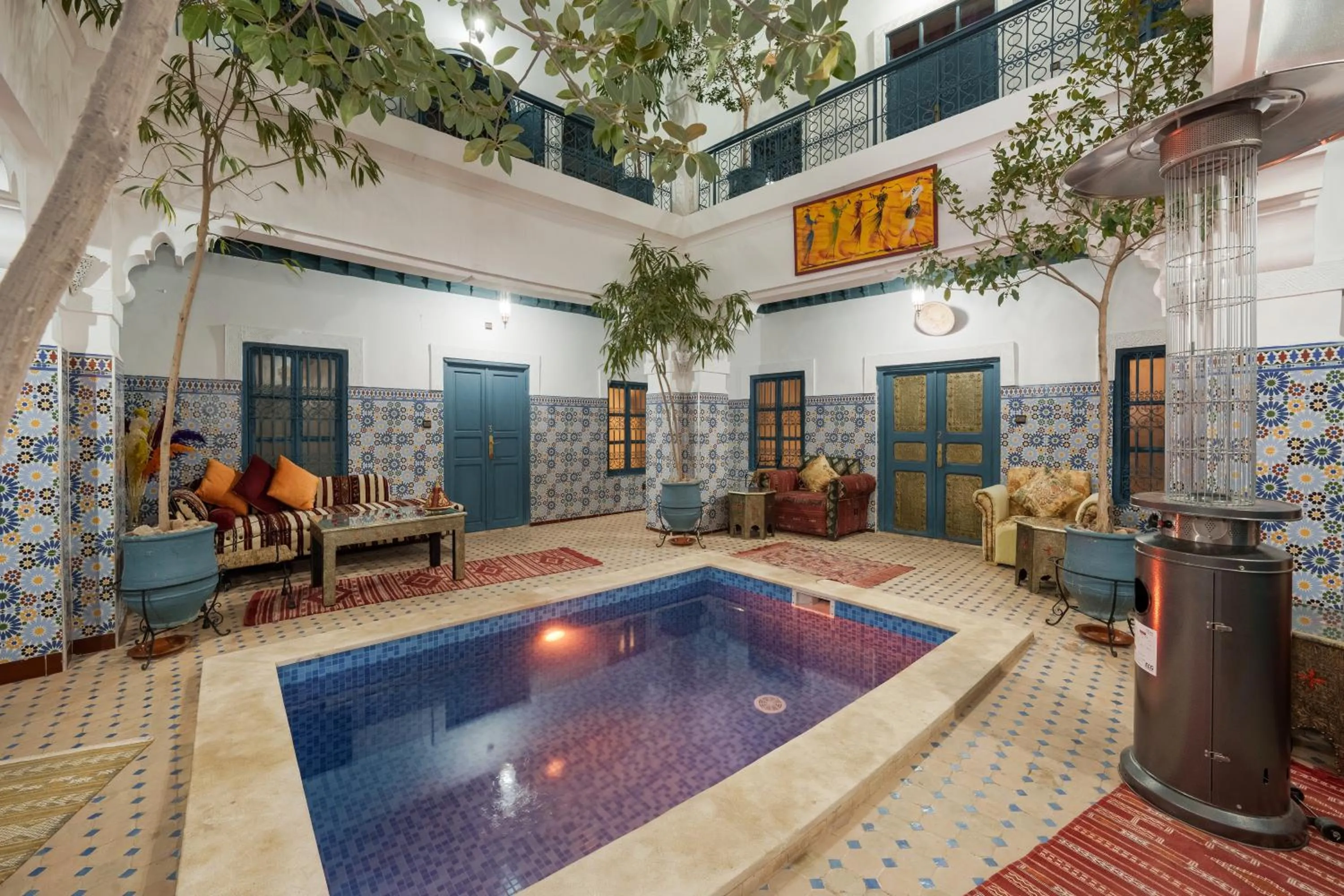 Pool view in Riad Azalia