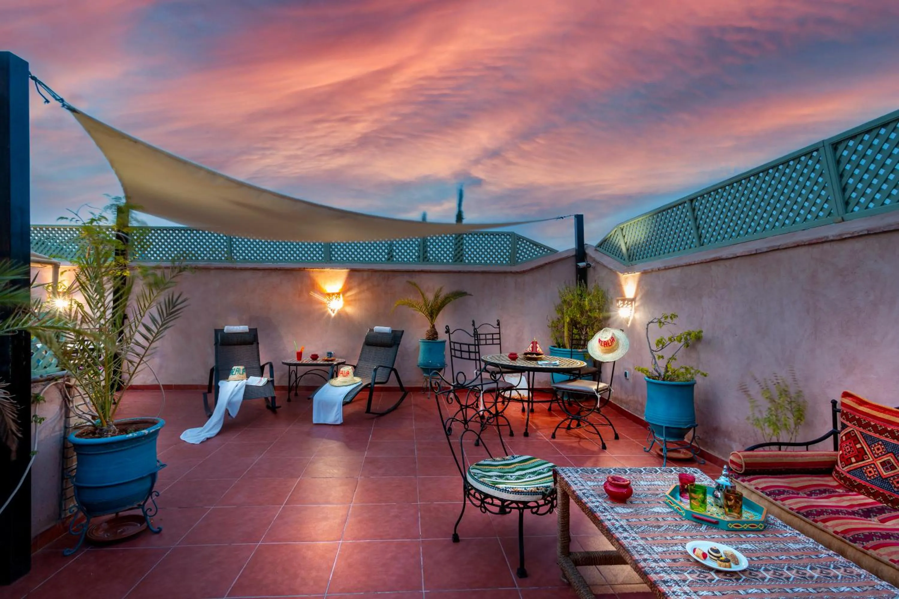 Patio in Riad Azalia