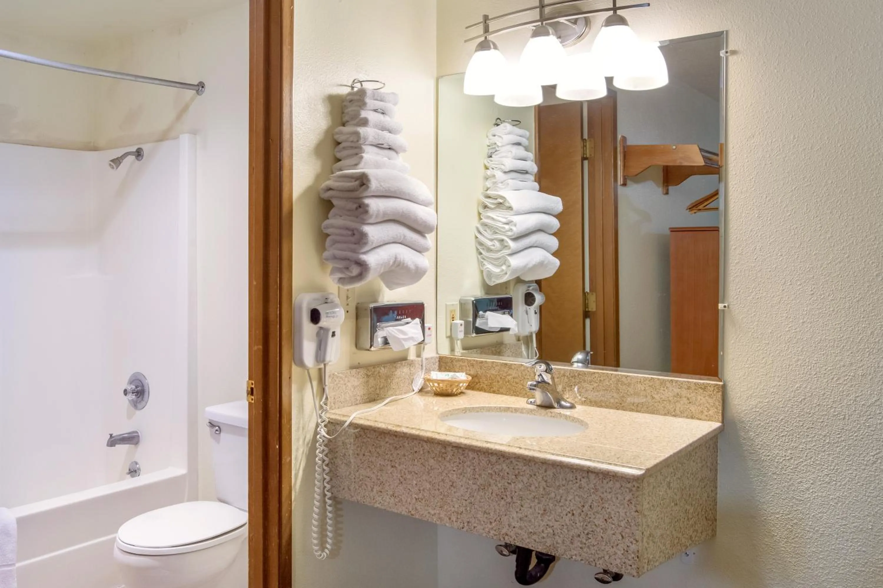 Bathroom in Super 8 by Wyndham Vancouver East