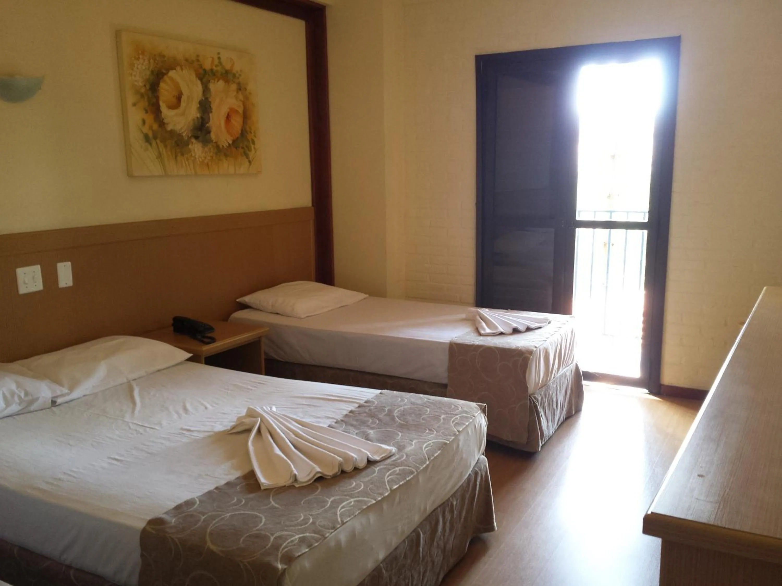 Patio, Bed in Hotel Vilage Inn All Inclusive Poços de Caldas By Nacional Inn