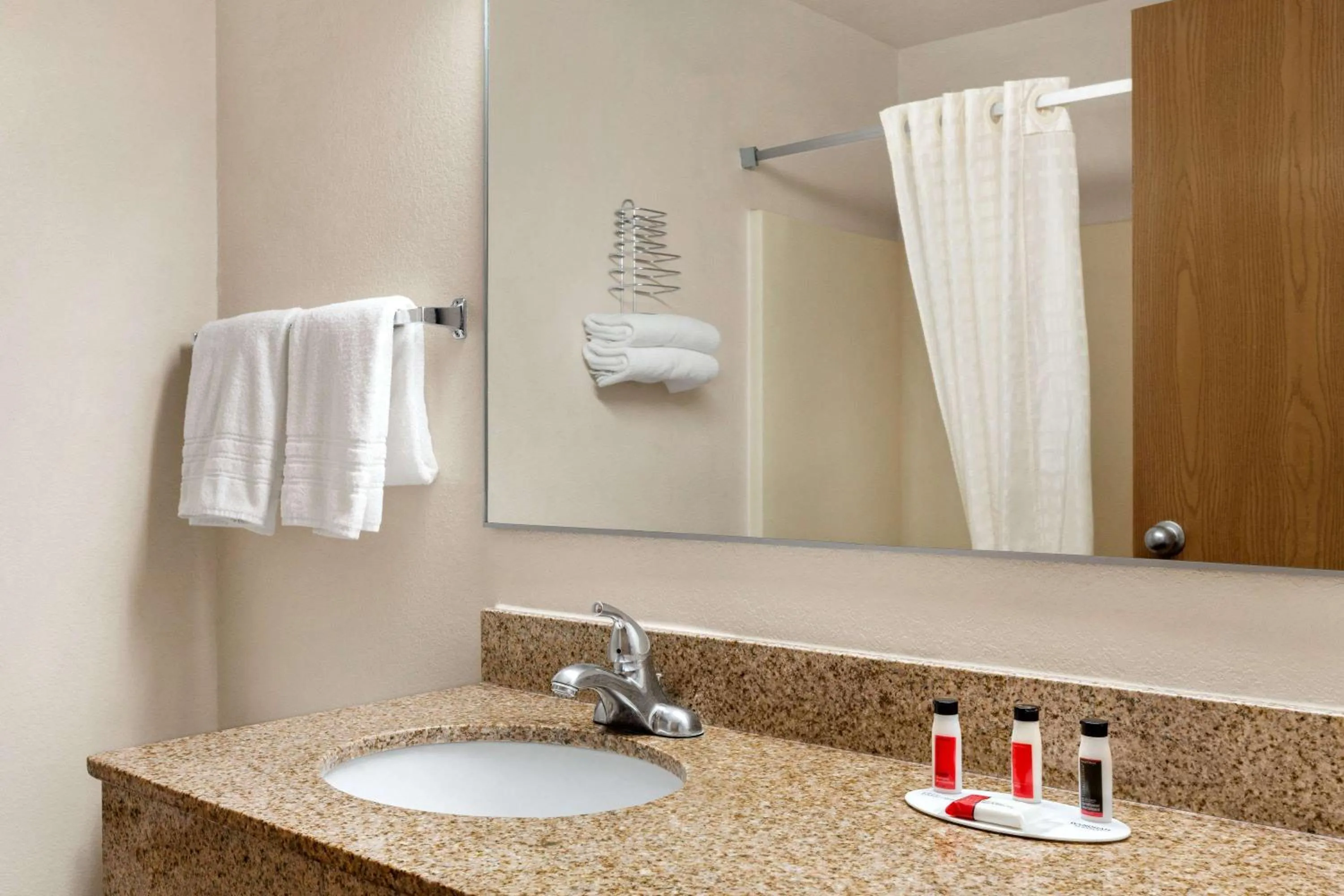 Bathroom in Super 8 by Wyndham Waco University Area