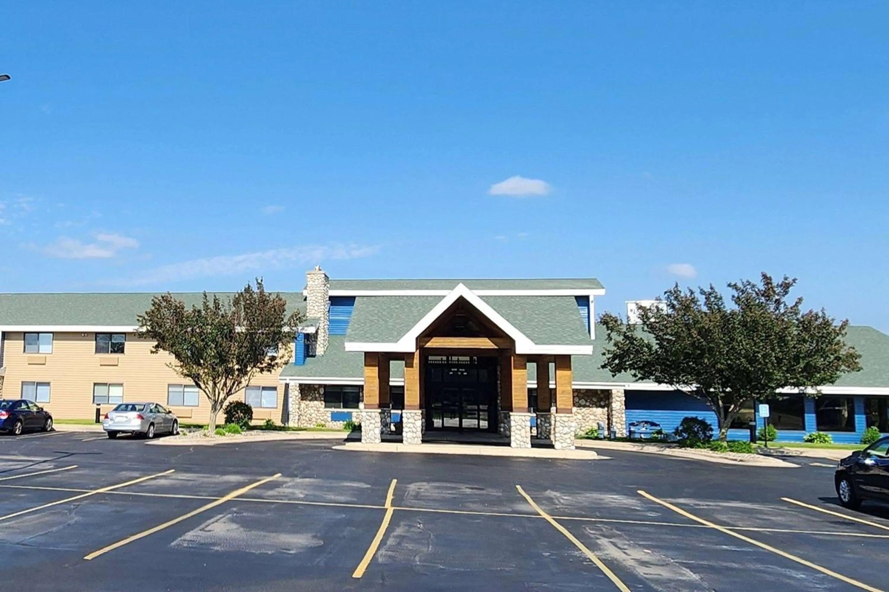 Property building in AmericInn by Wyndham Austin