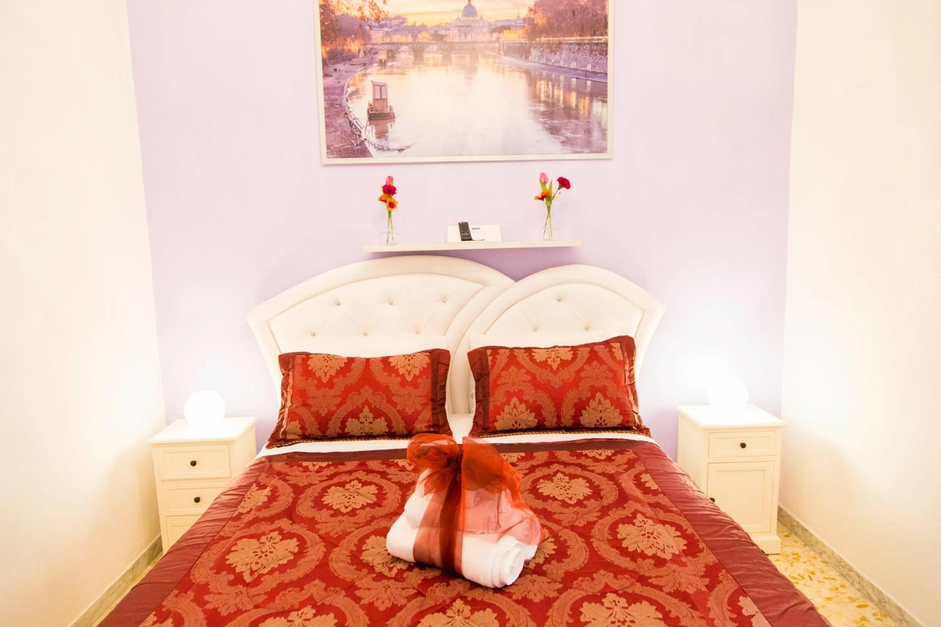 Bed in Royal Vatican