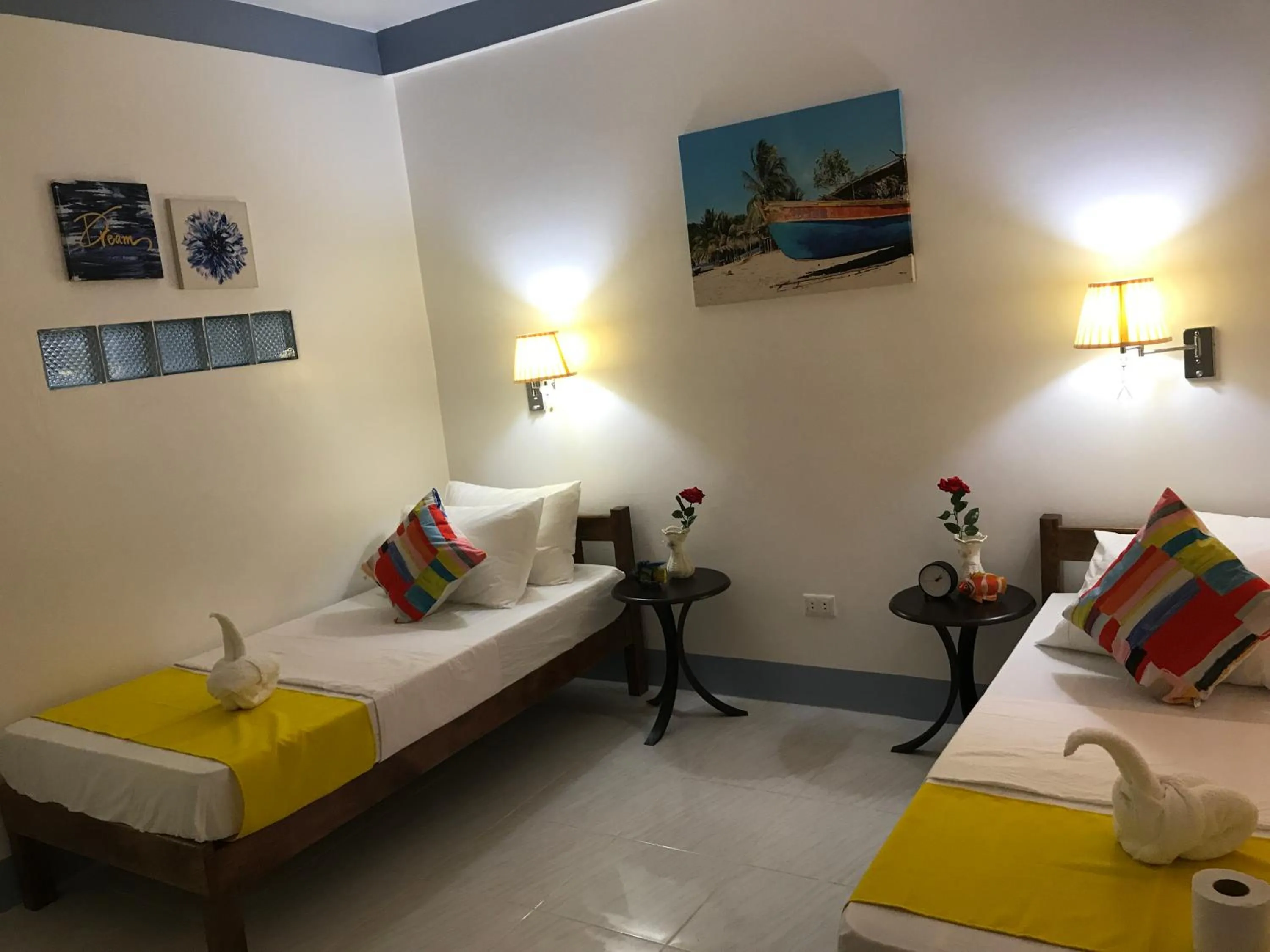 Bedroom, Bed in Neptune Diving Resort Moalboal