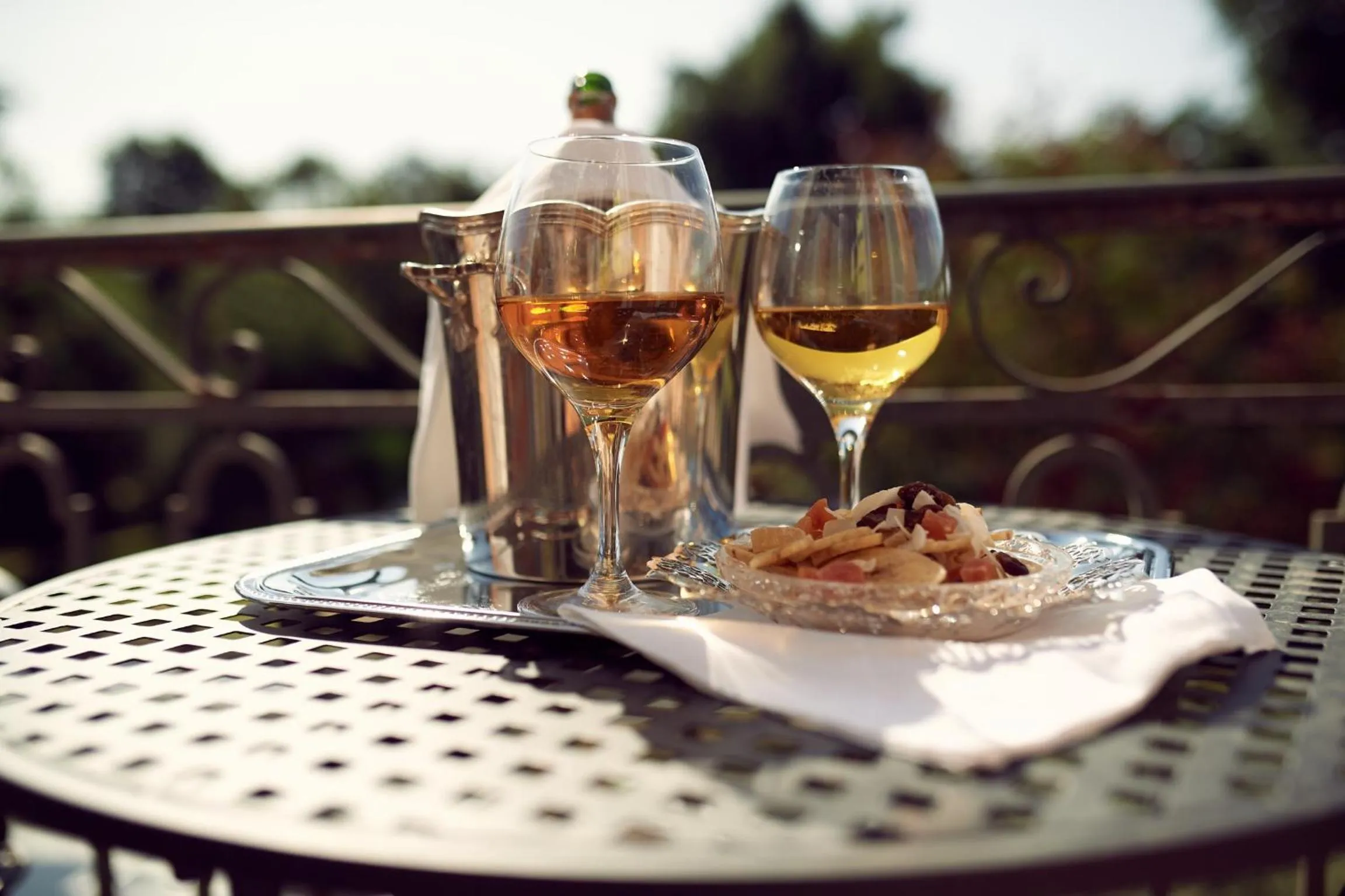 Patio in Castel Bois Marie, Maison d'hôtes