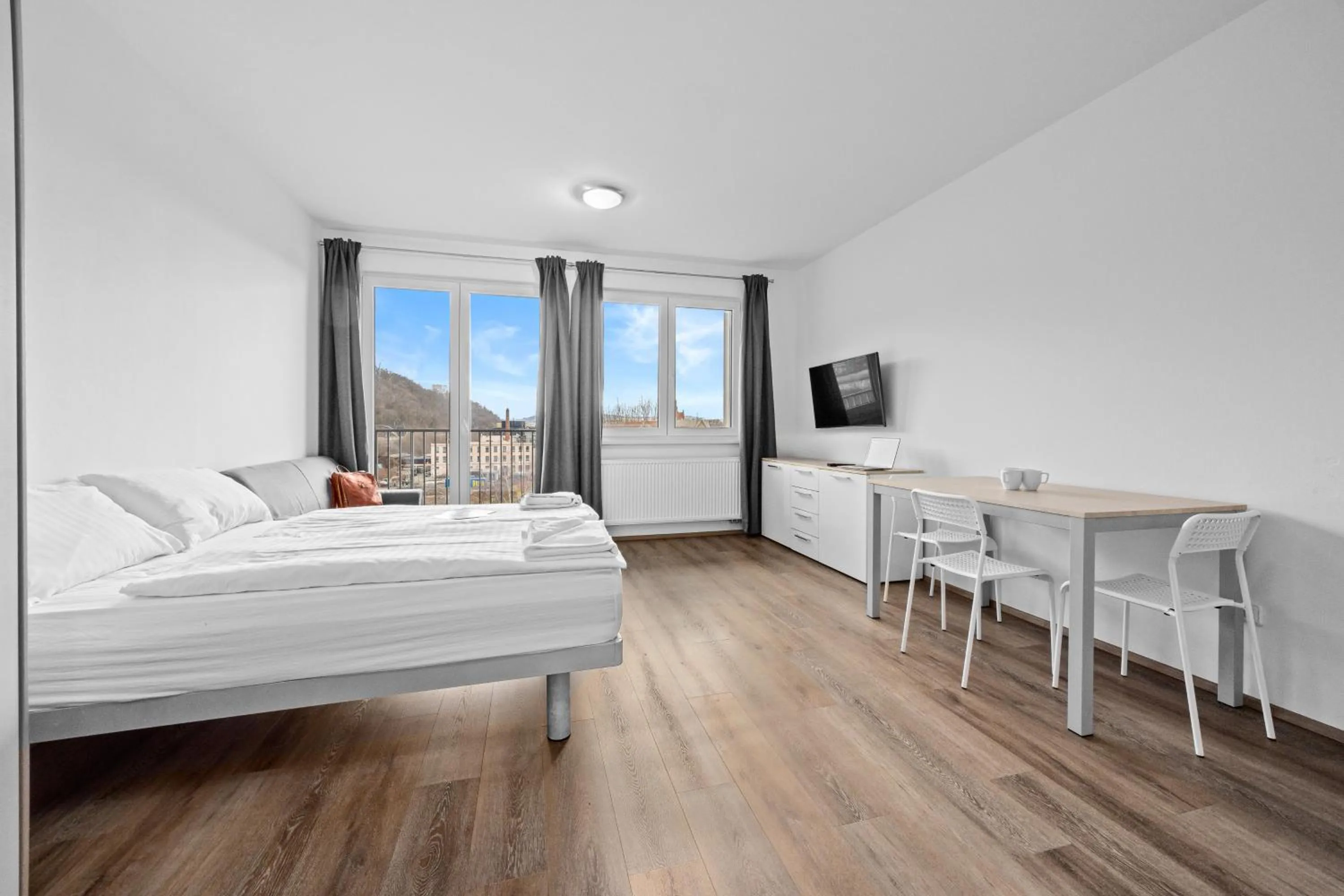 Bed in Prague City Residence