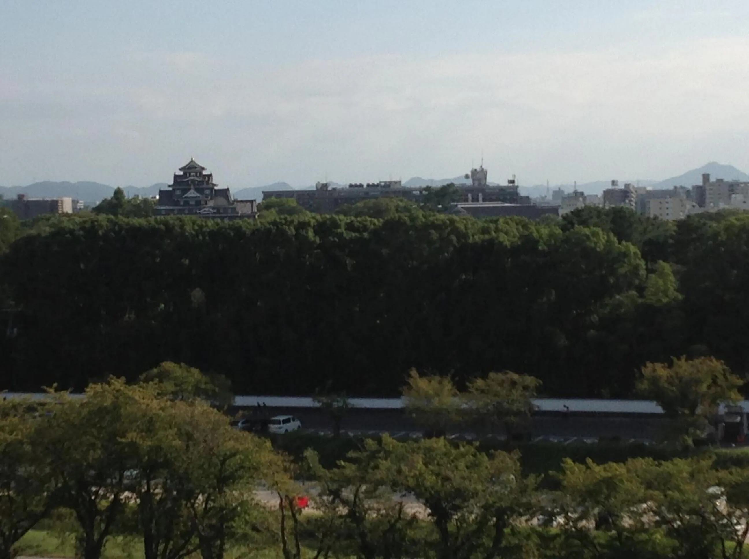 Garden view in Okayama Plaza Hotel
