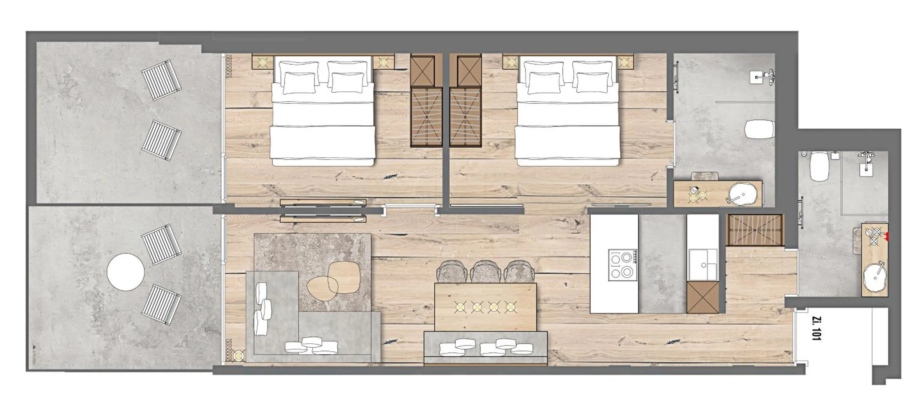 Floor plan in Hotel Zalwonder