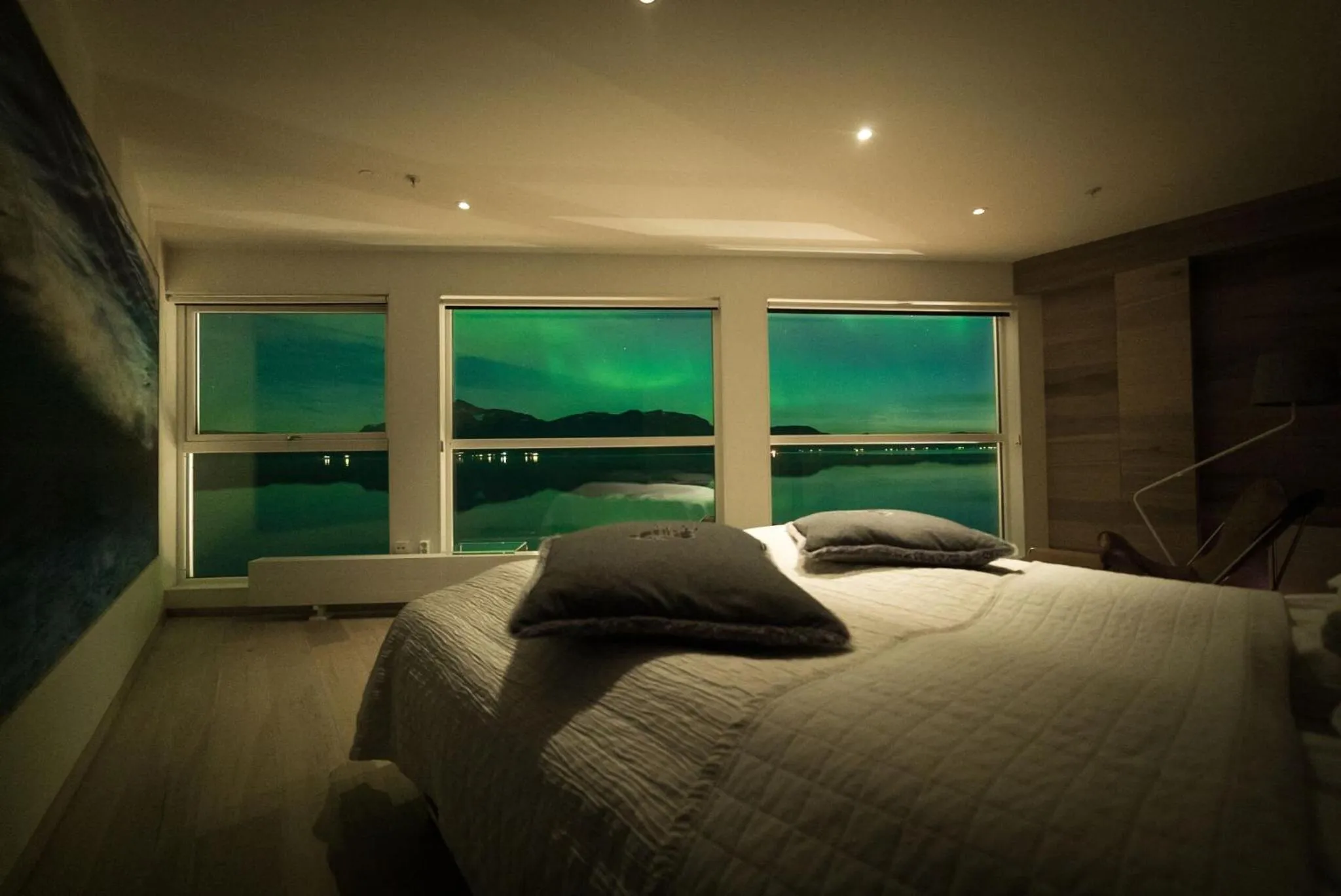 Natural landscape, Bed in Malangen Resort