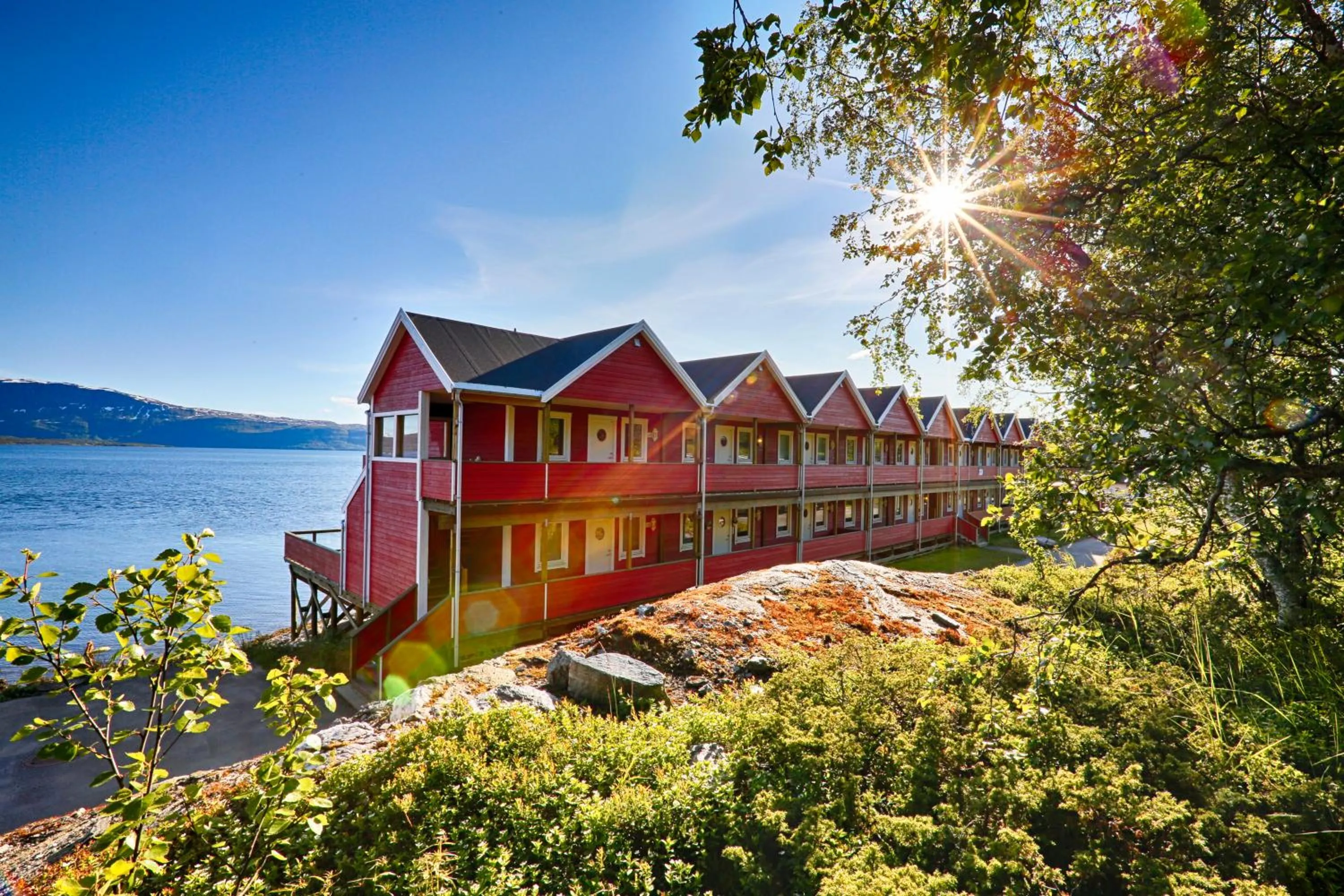 Mountain view in Malangen Resort