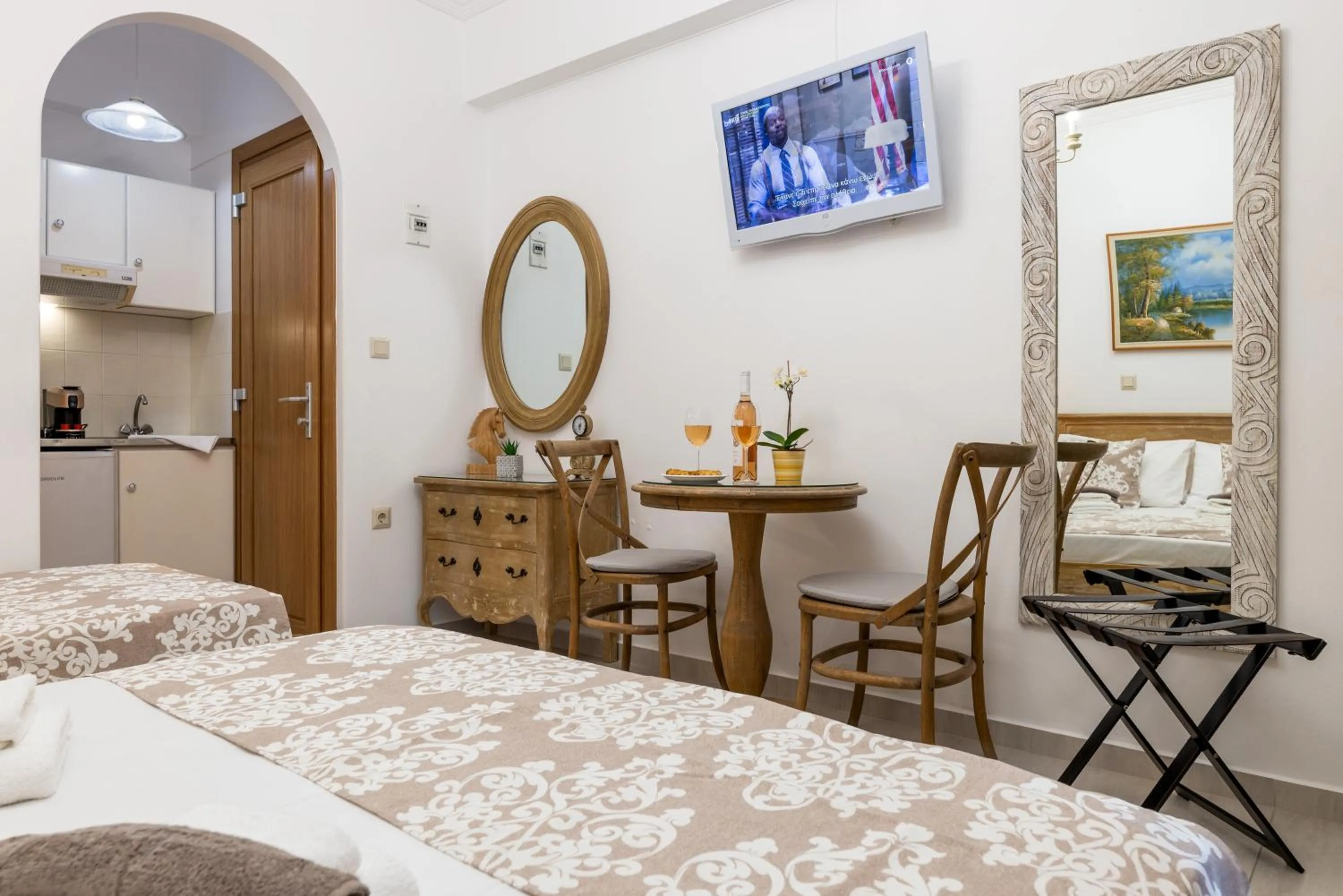 Meals, Bed in Panos Luxury Studios