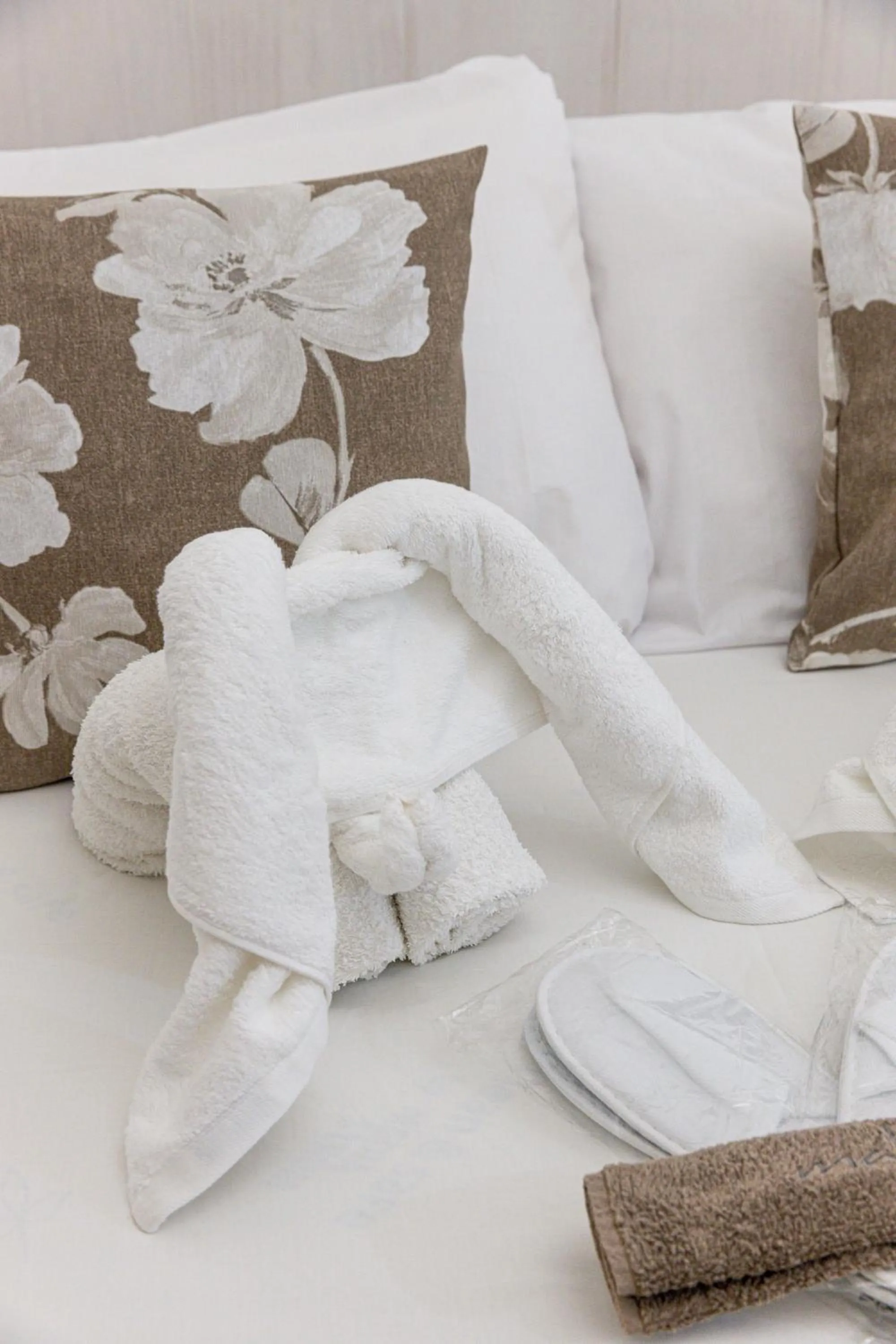 towels, Bed in Panos Luxury Studios