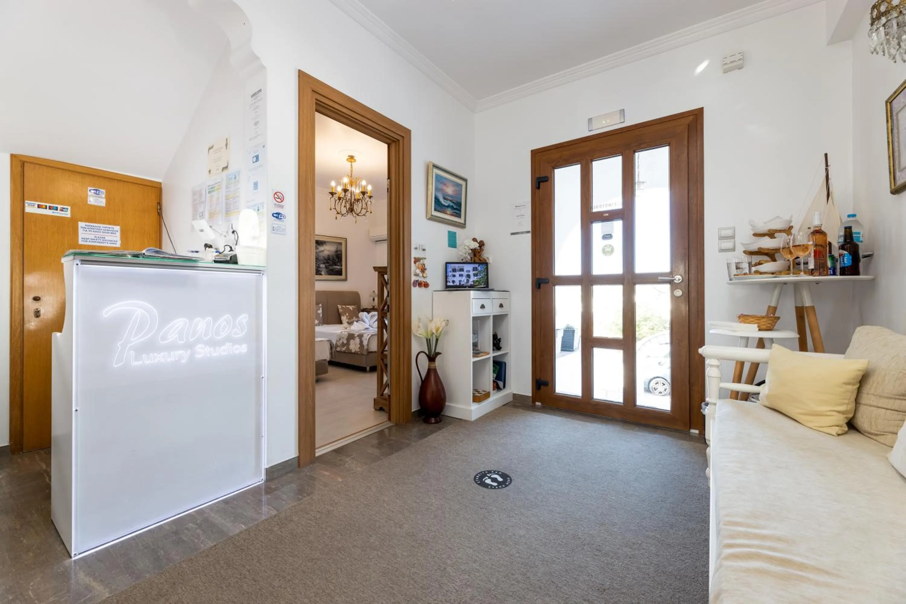 Facade/entrance in Panos Luxury Studios