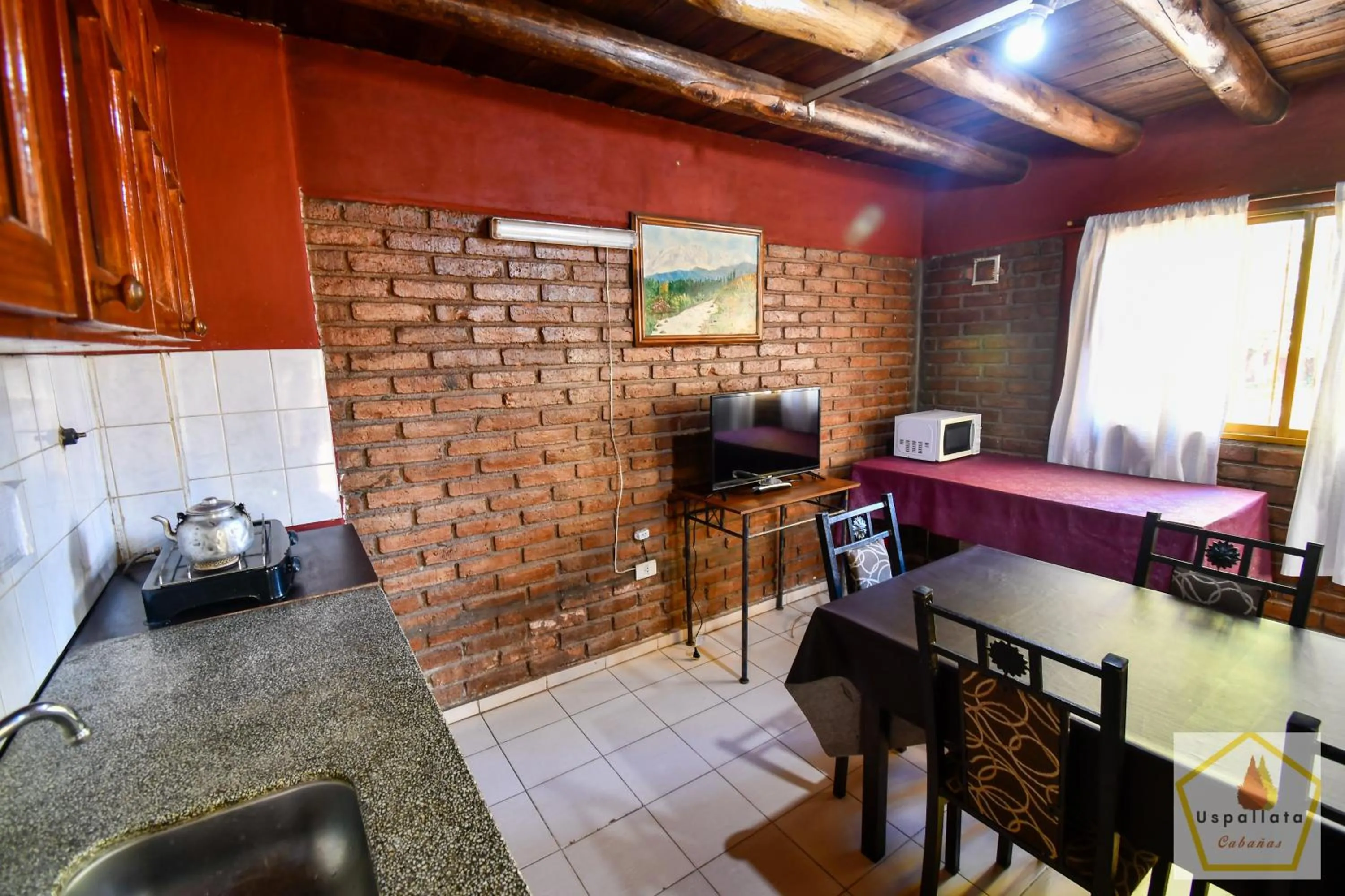 Kitchen or kitchenette in Cabañas Uspallata