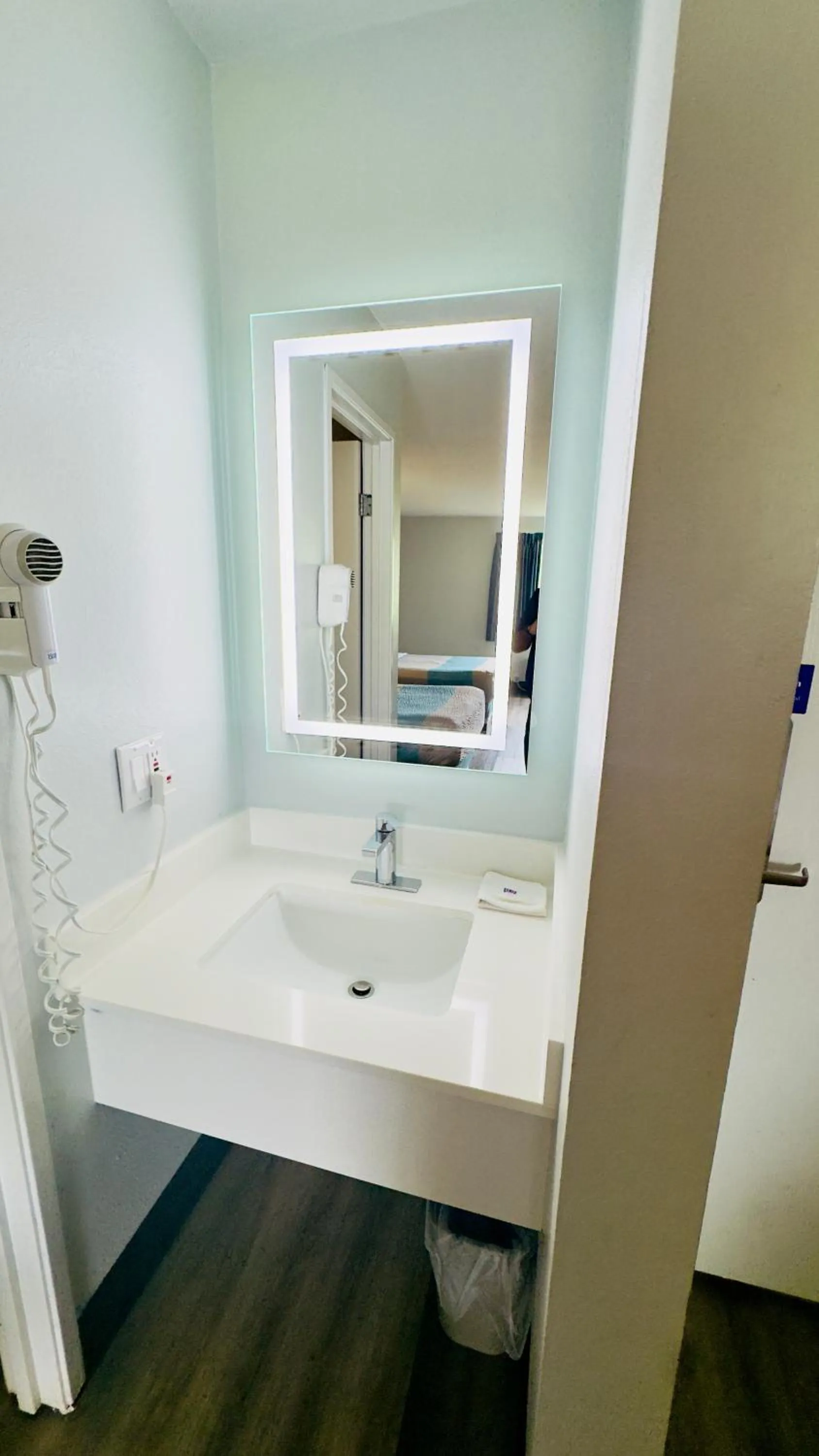 Bathroom in Motel 6 McGraw, NY - Cortland