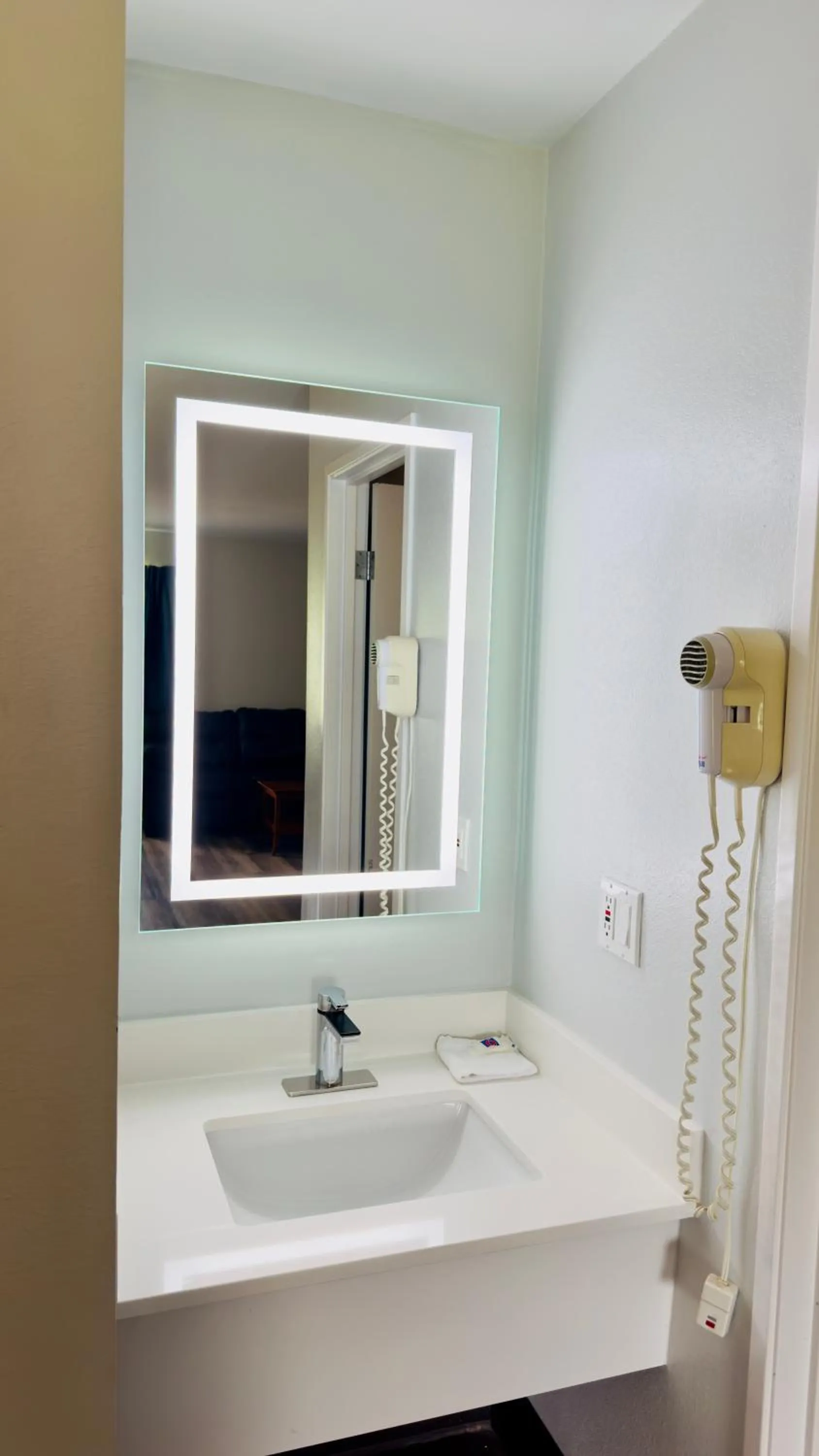 Bathroom in Motel 6 McGraw, NY - Cortland